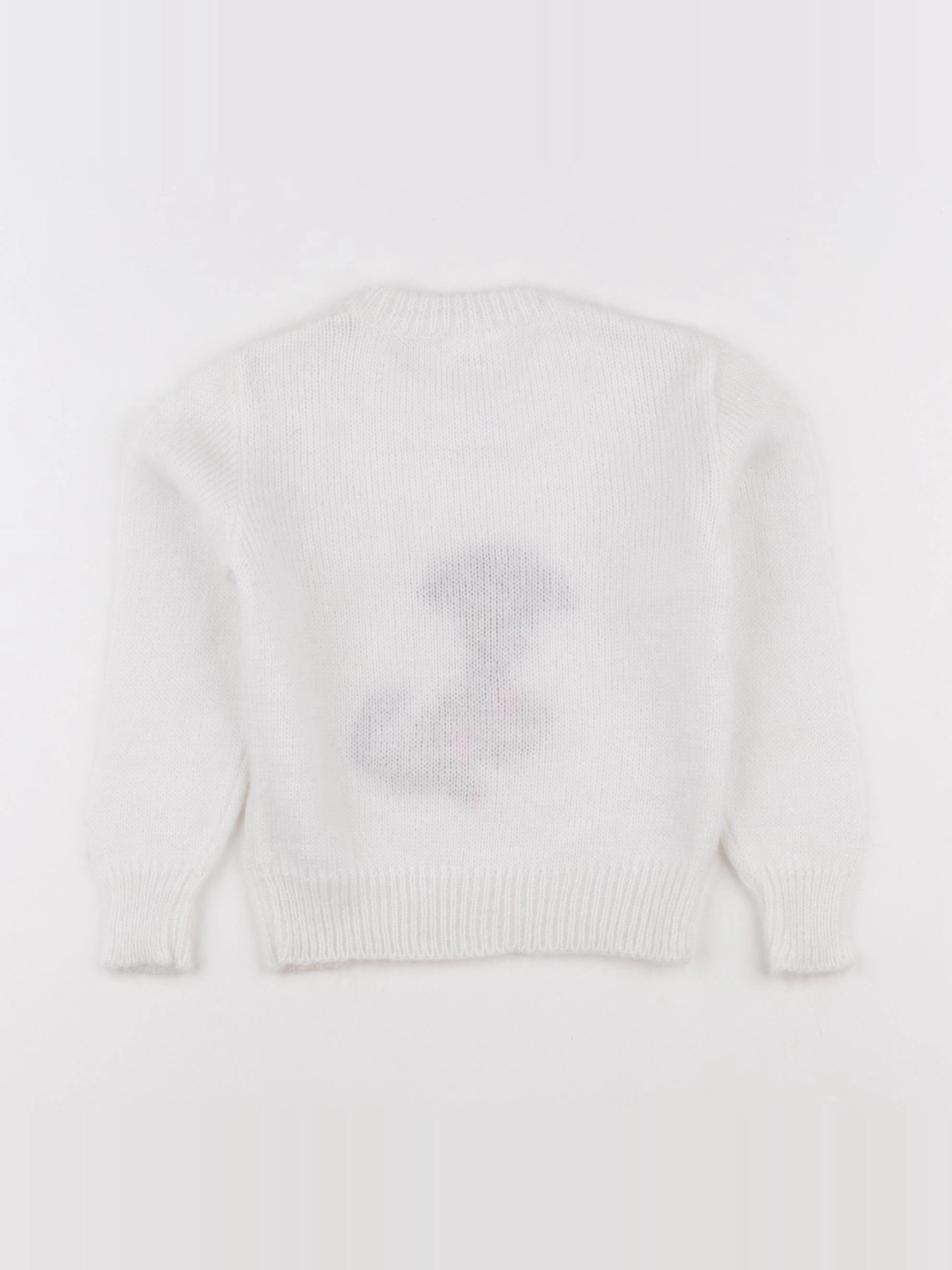 Vintage - pull blanc - 4 ans
