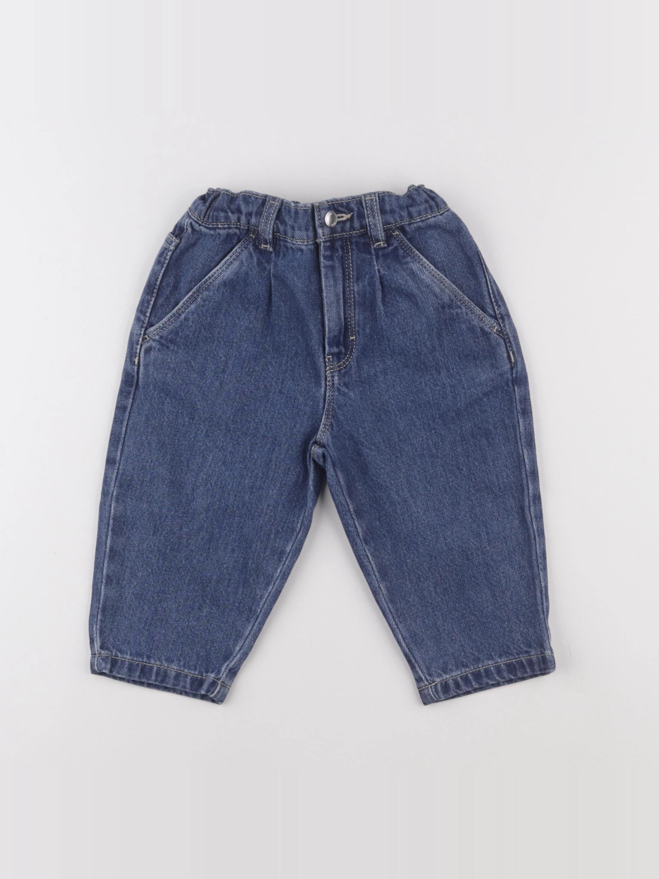 Petit Bateau - jean bleu - 12 mois