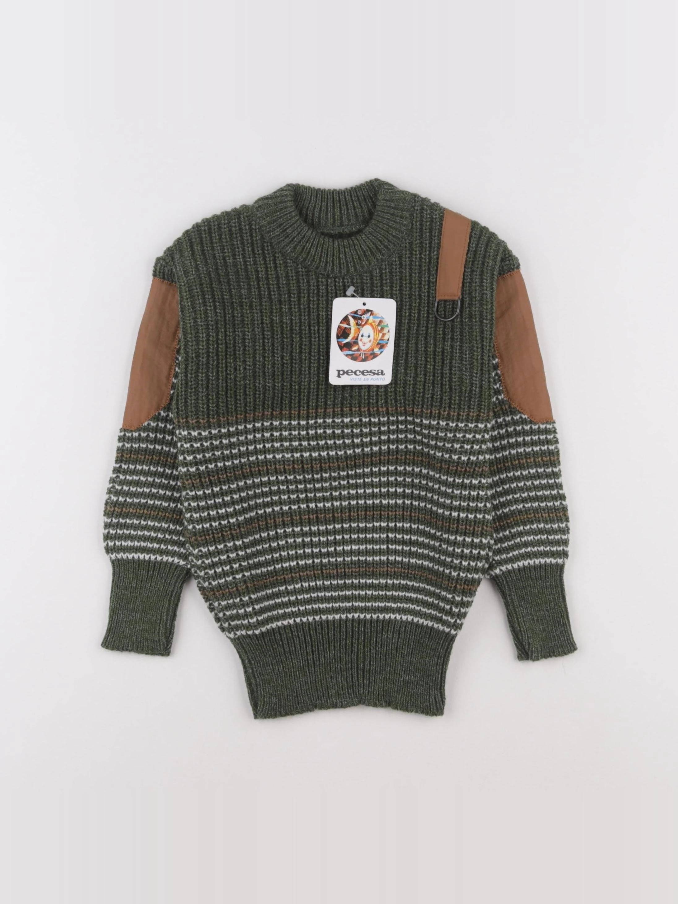 Vintage - pull vert - 6 ans