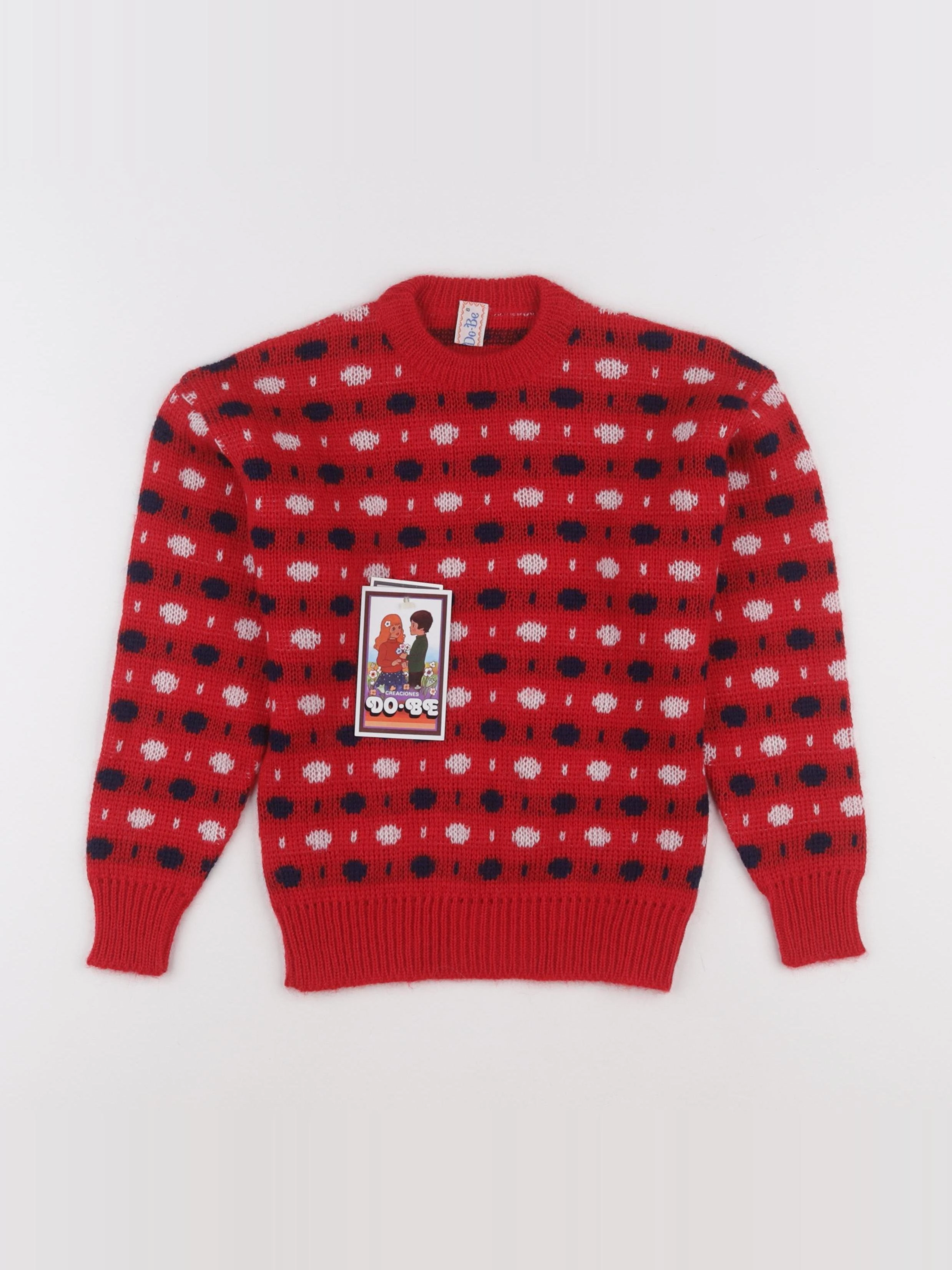 Vintage - pull rouge - 8 ans