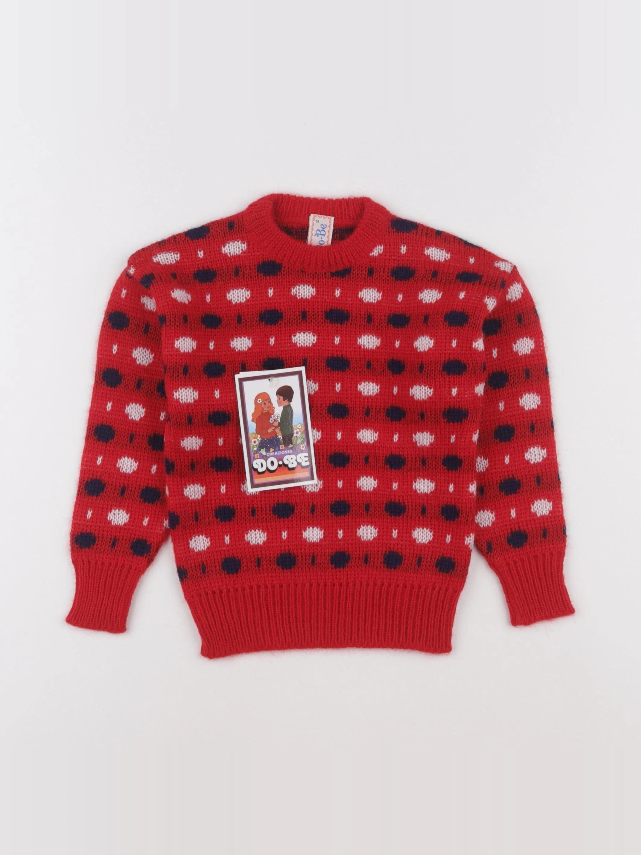 Vintage - pull rouge - 2 ans