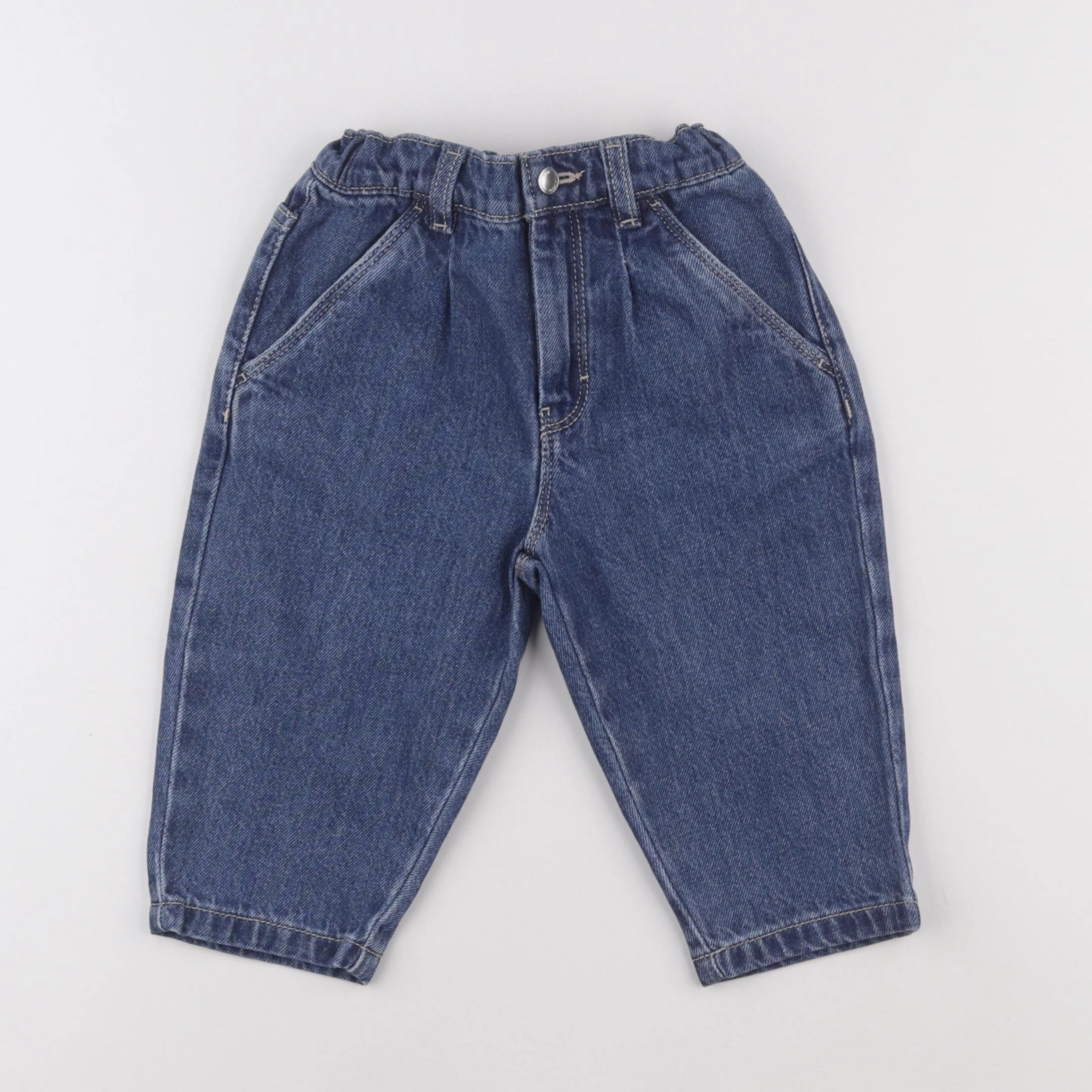Petit Bateau - jean bleu - 18 mois