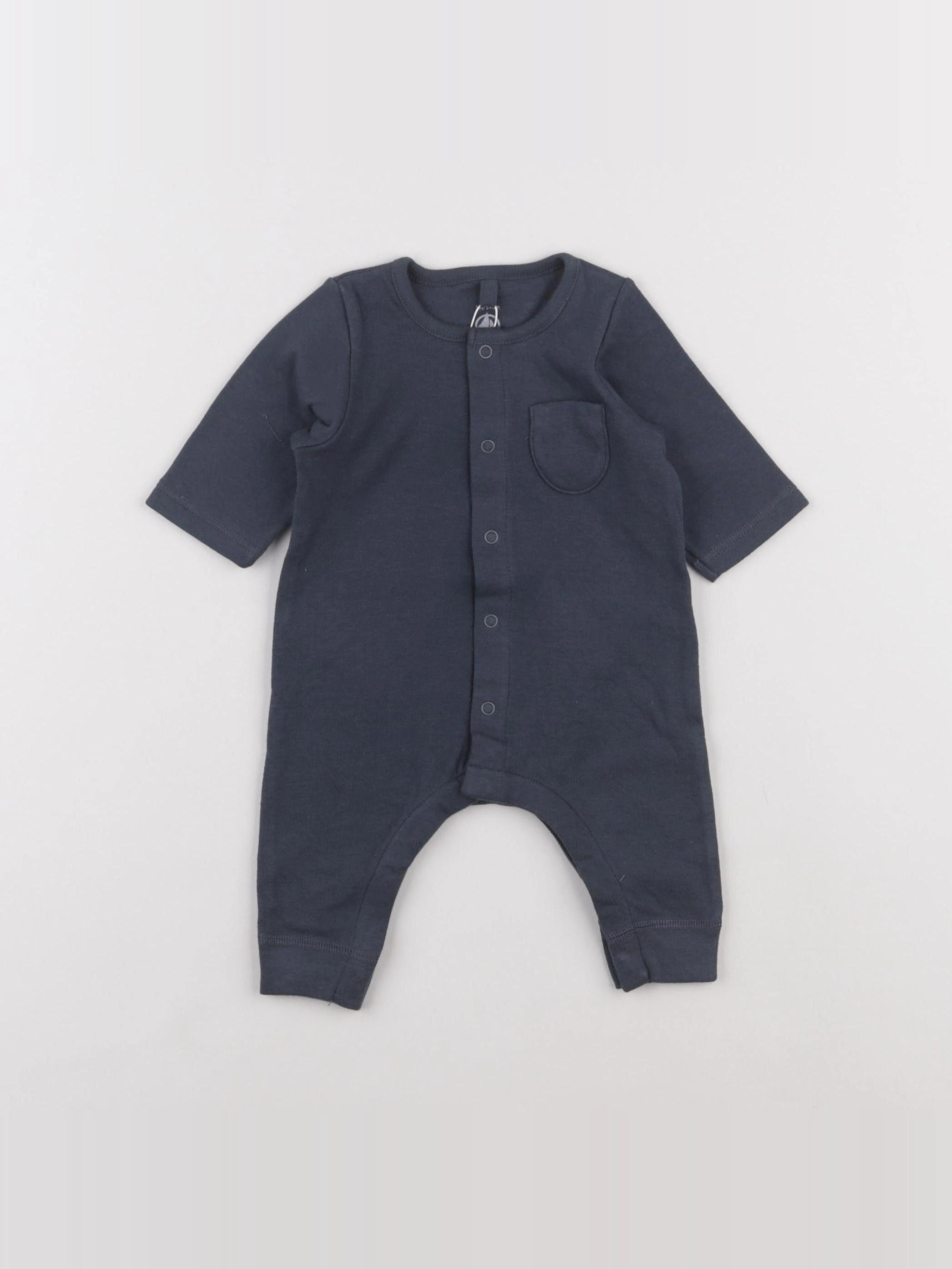 Petit Bateau - combinaison bleu - 6 mois