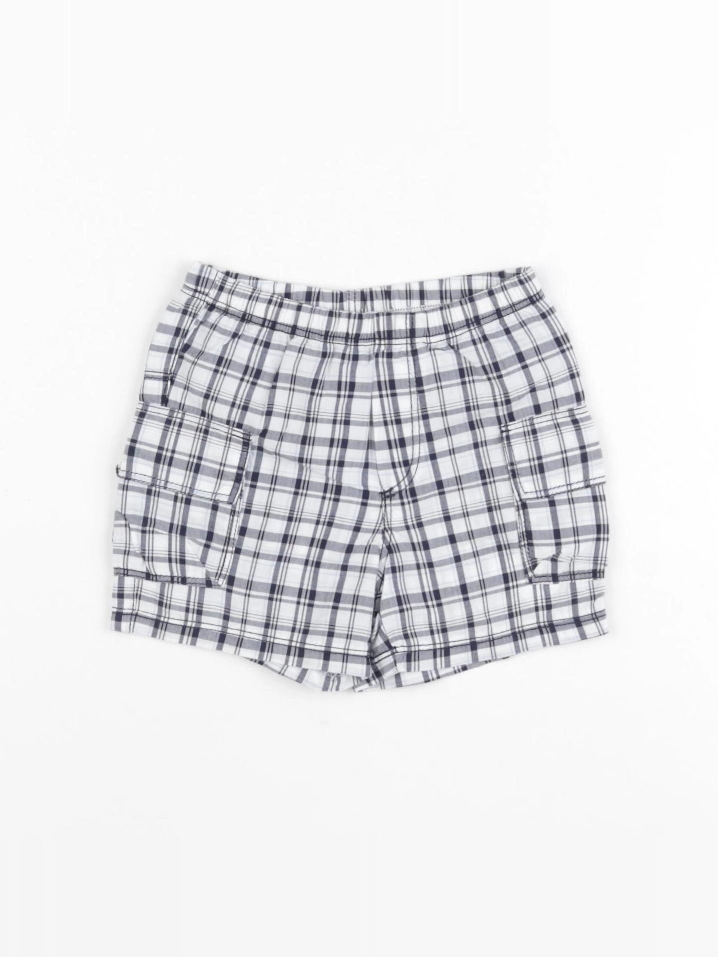 Absorba - short blanc, bleu - 9 mois