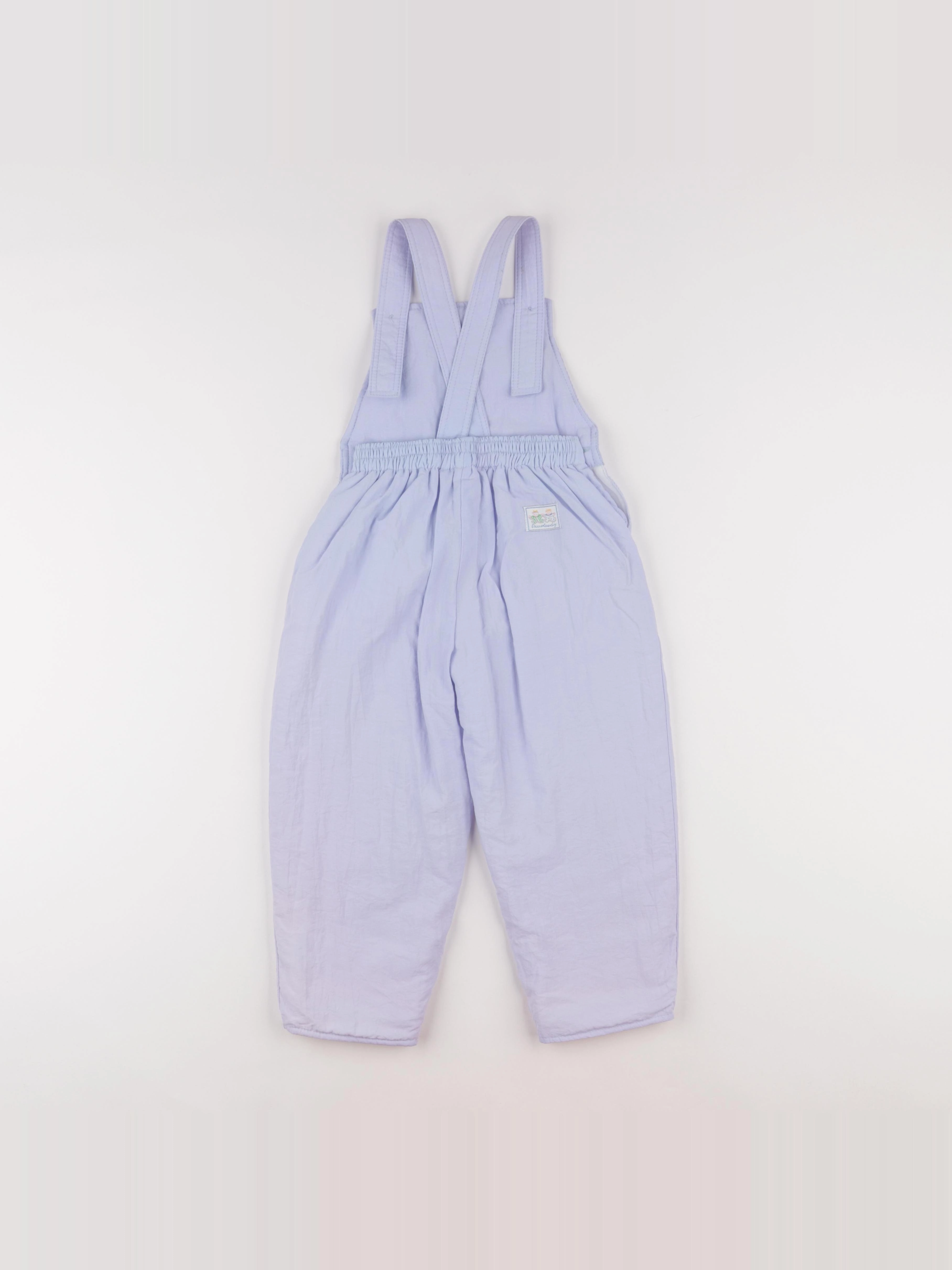 Vintage - salopette doublé bleu - 18 mois