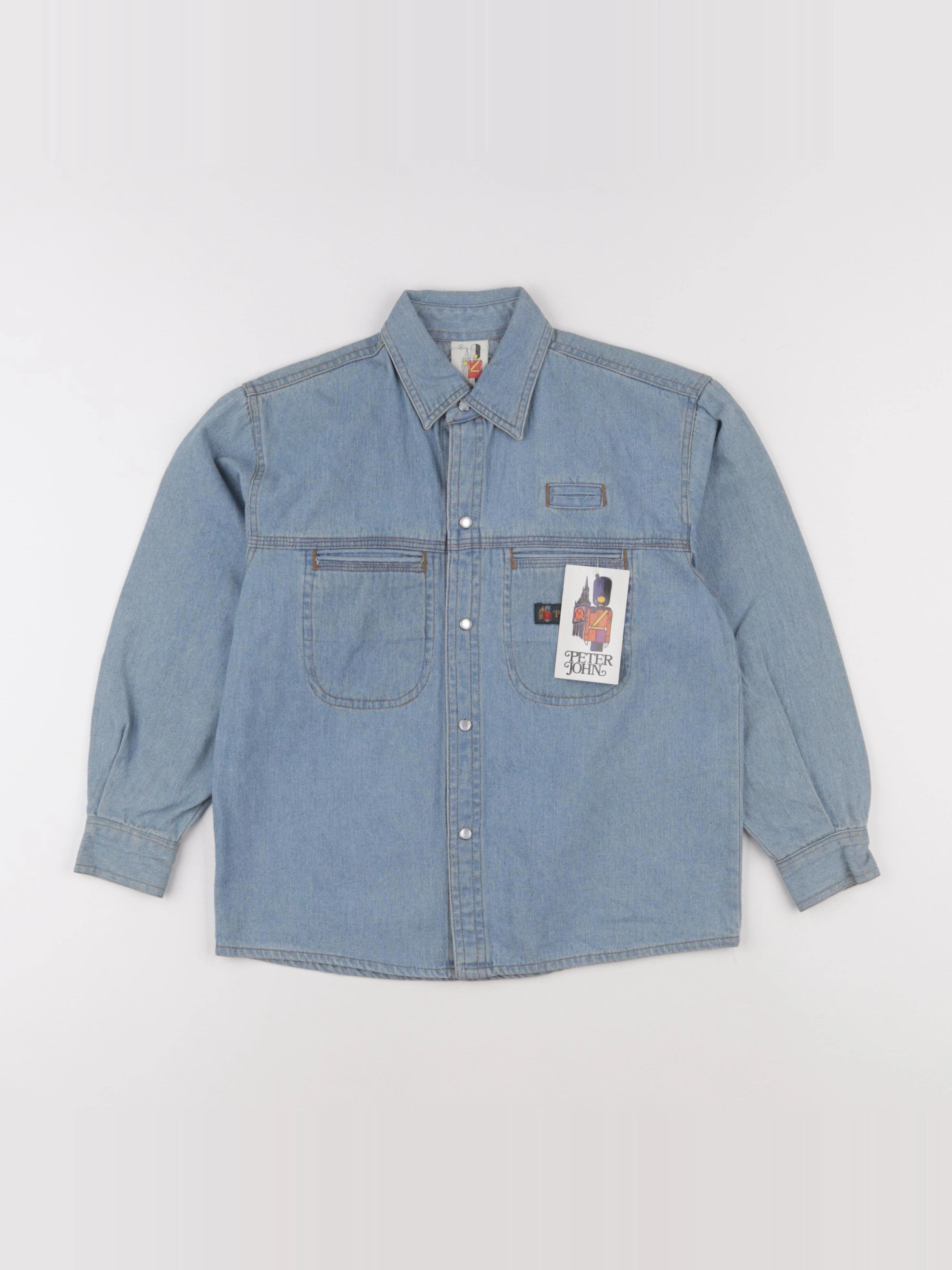 Vintage - chemise bleu - 8 ans