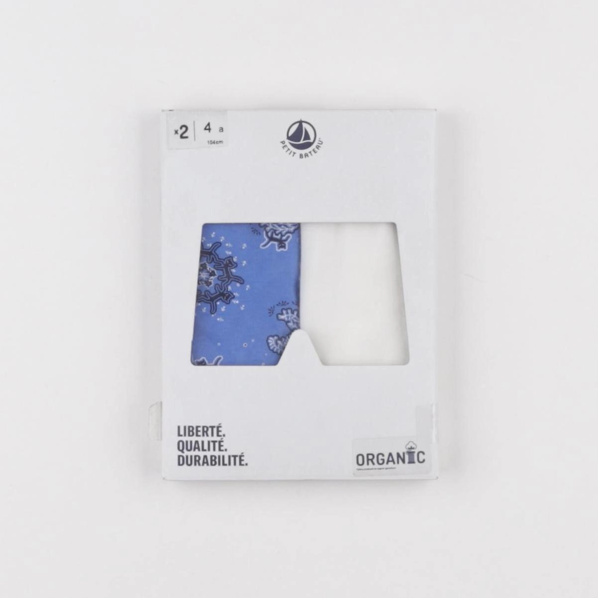 Petit Bateau - lot de 2 chaussettes multicolore - 6/12 mois