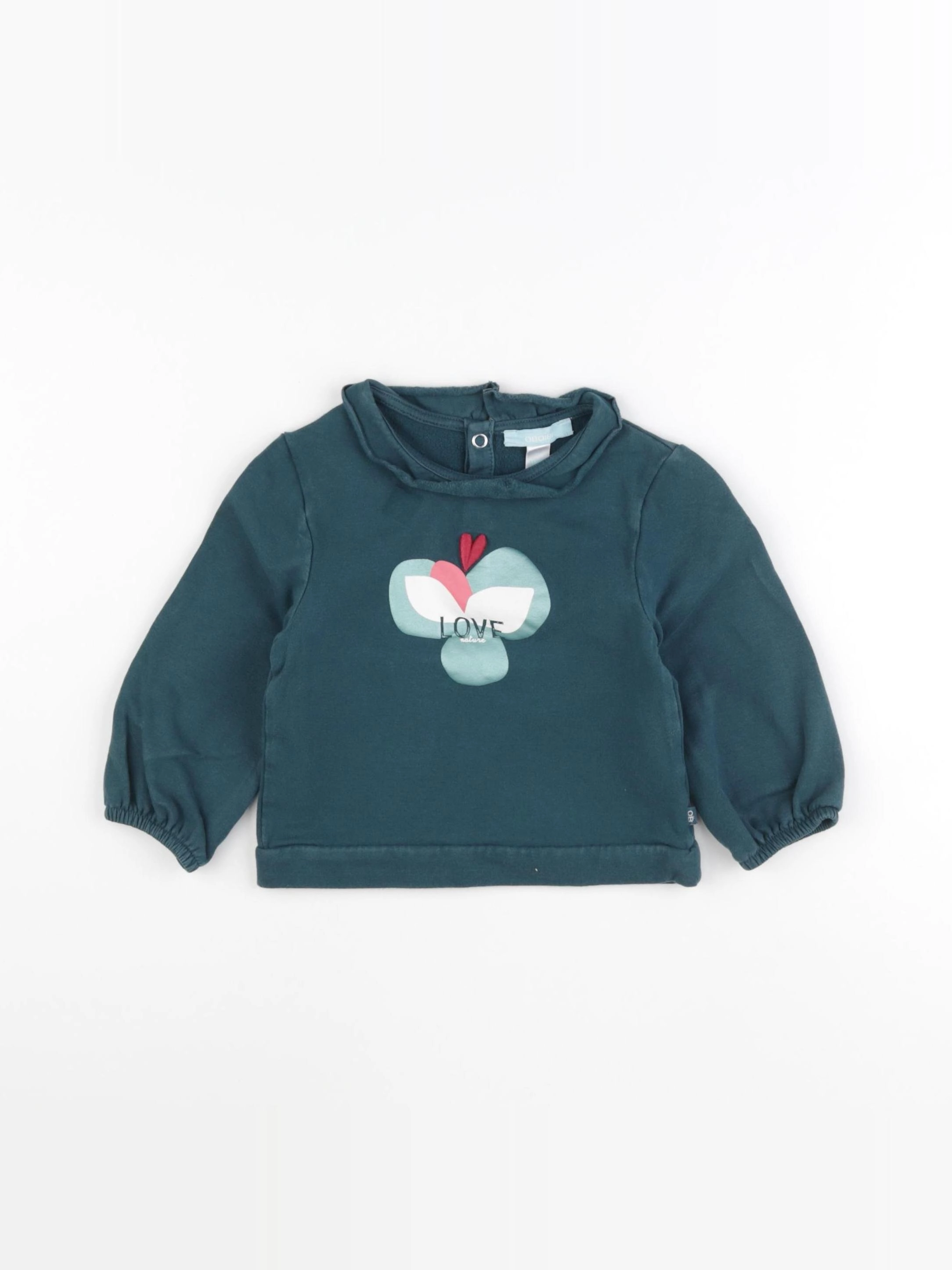Obaïbi - sweat vert - 18 mois
