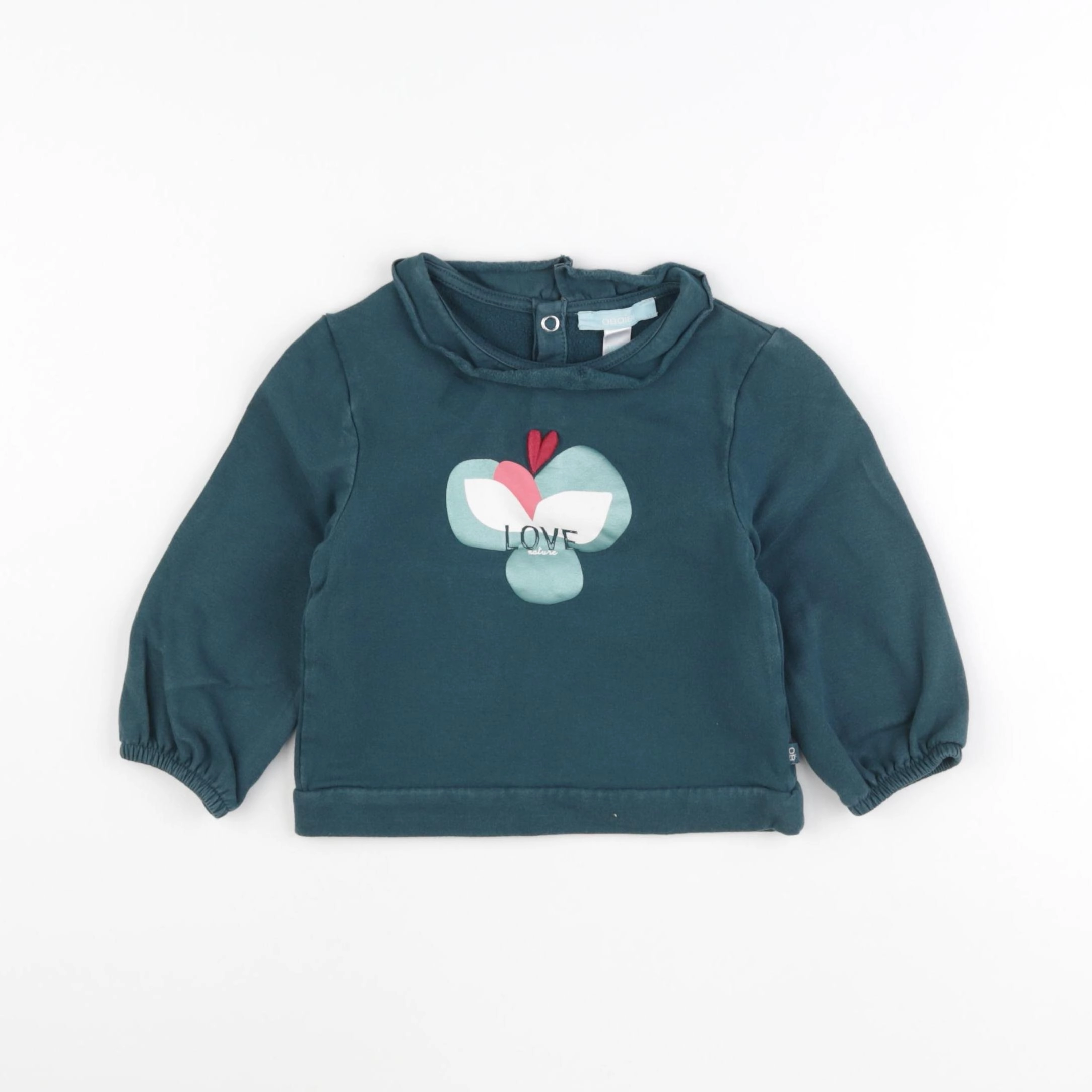 Obaïbi - sweat vert - 18 mois