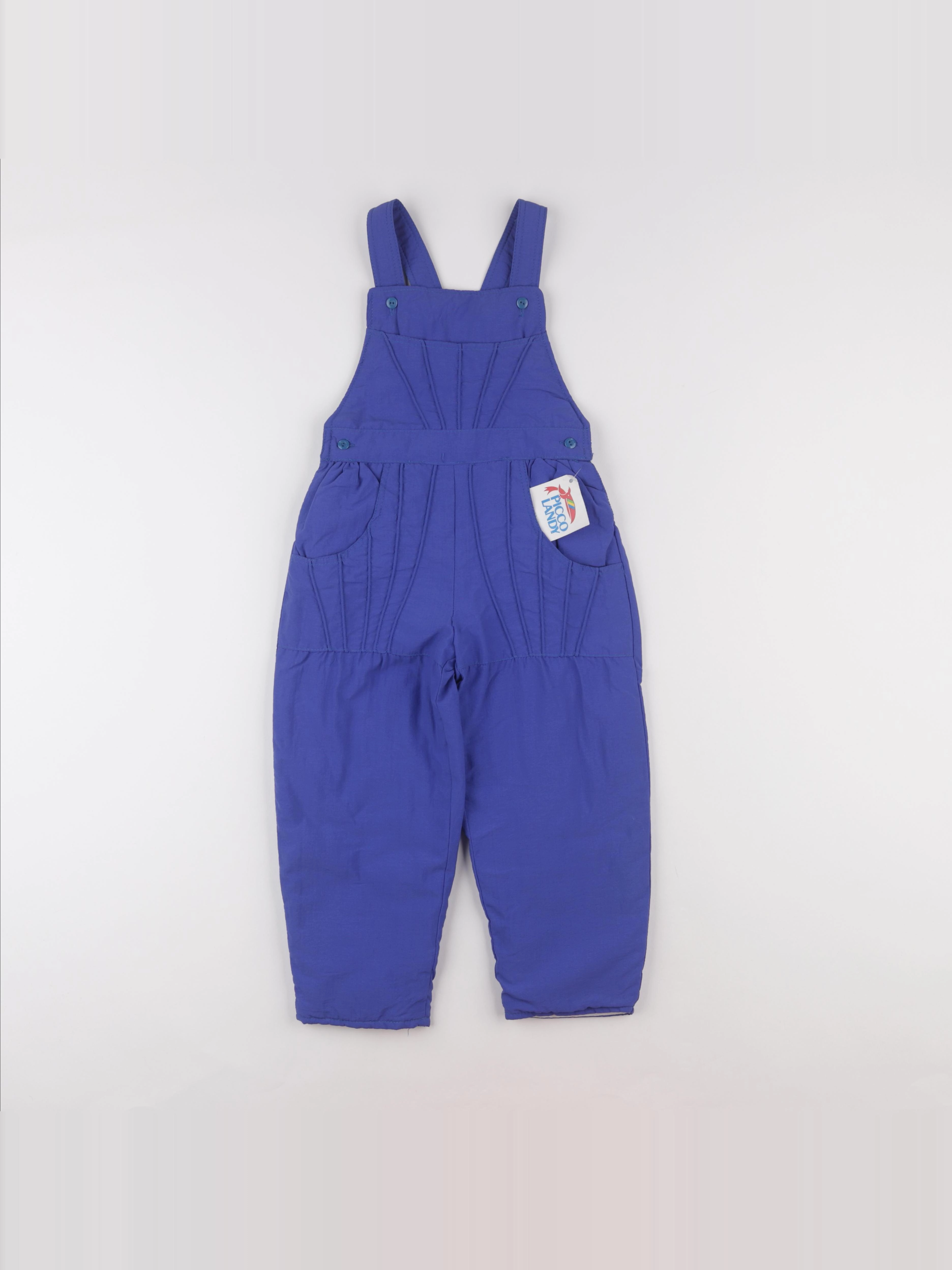 Vintage - salopette doublé bleu - 3 ans