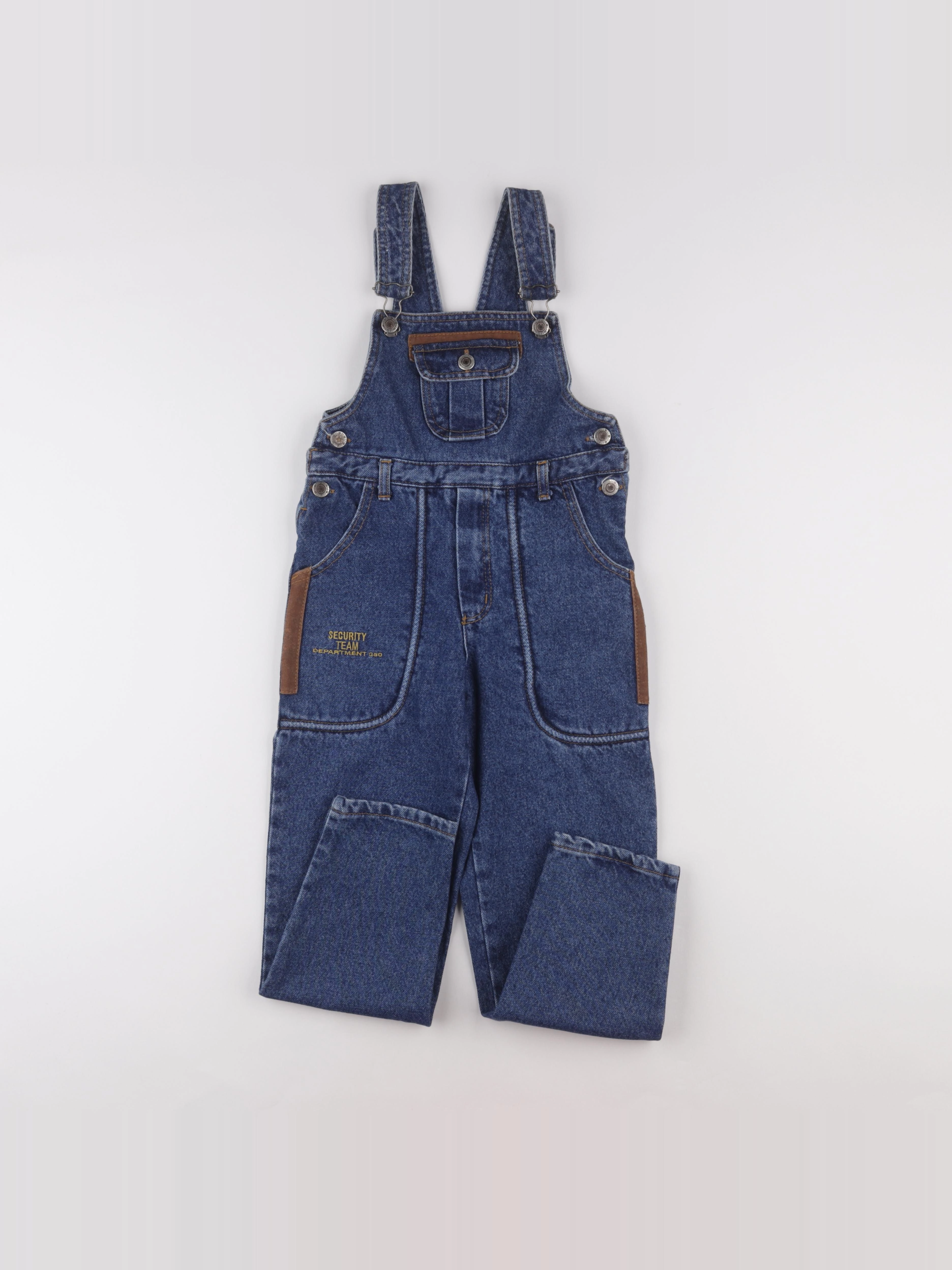 Vintage - salopette bleu - 7 ans