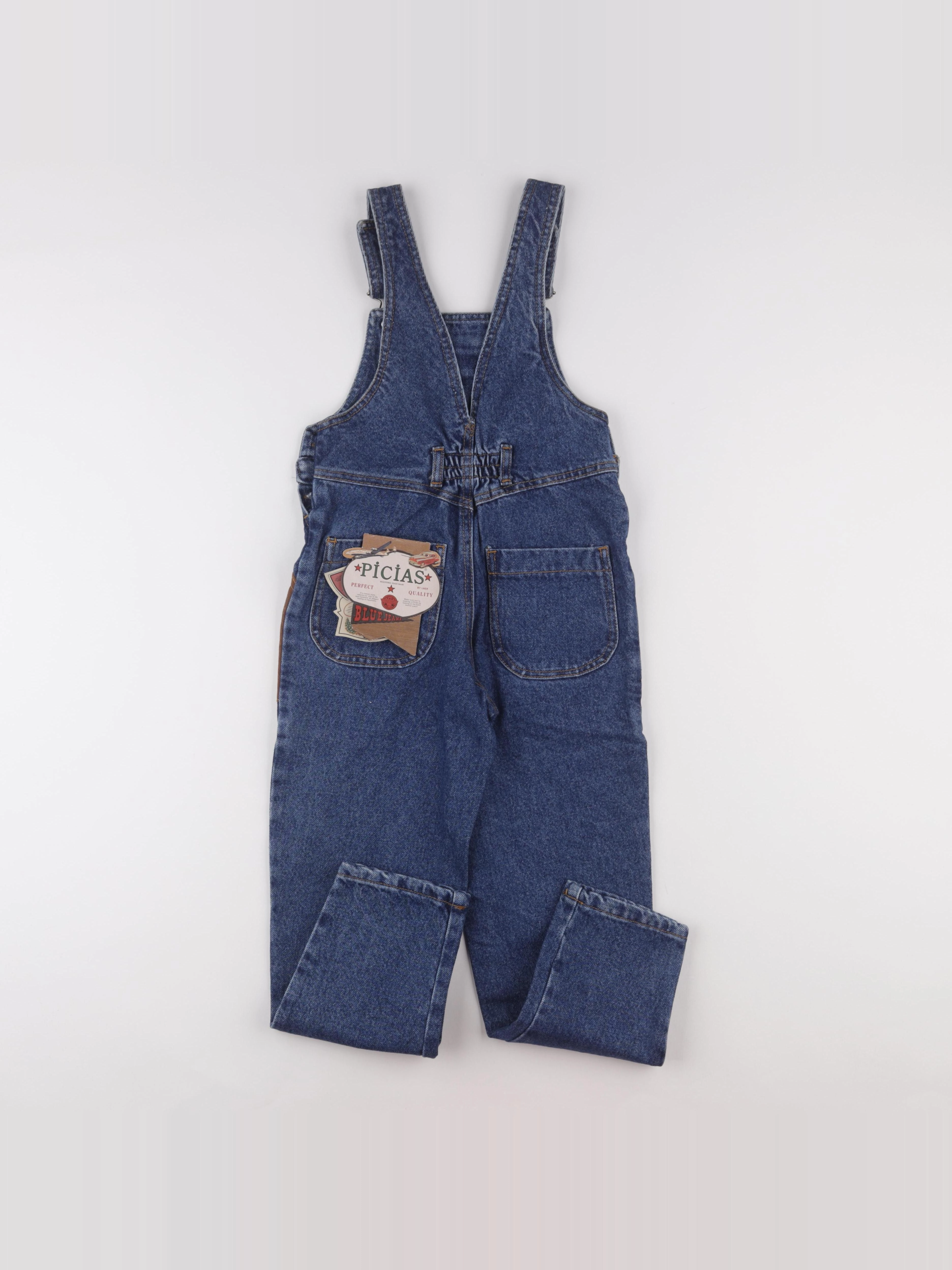 Vintage - salopette bleu - 7 ans