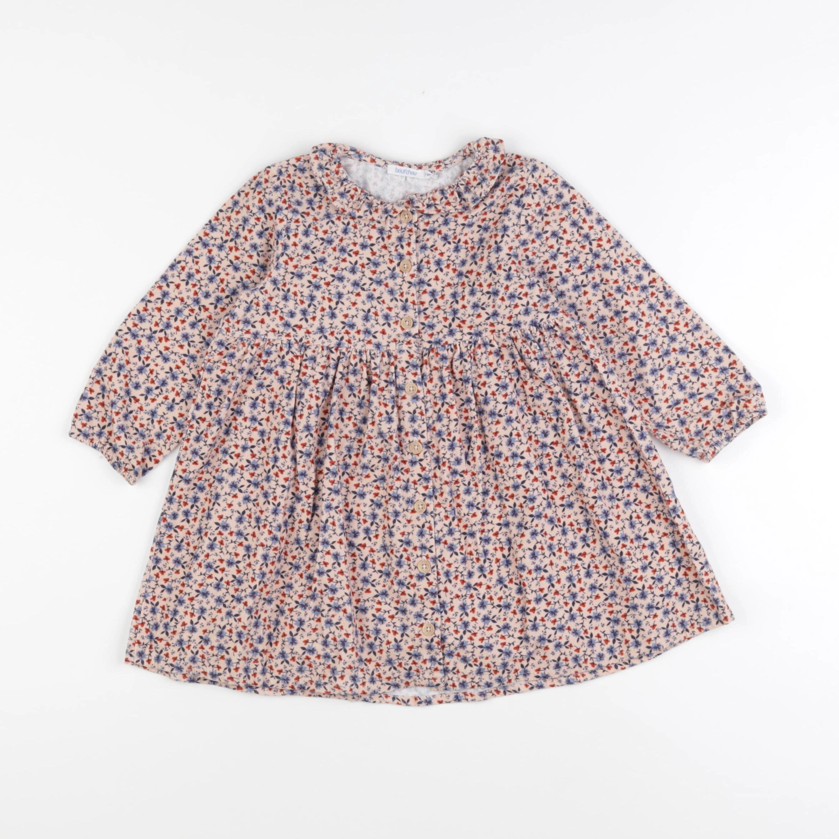 Boutchou - robe multicolore - 24 mois