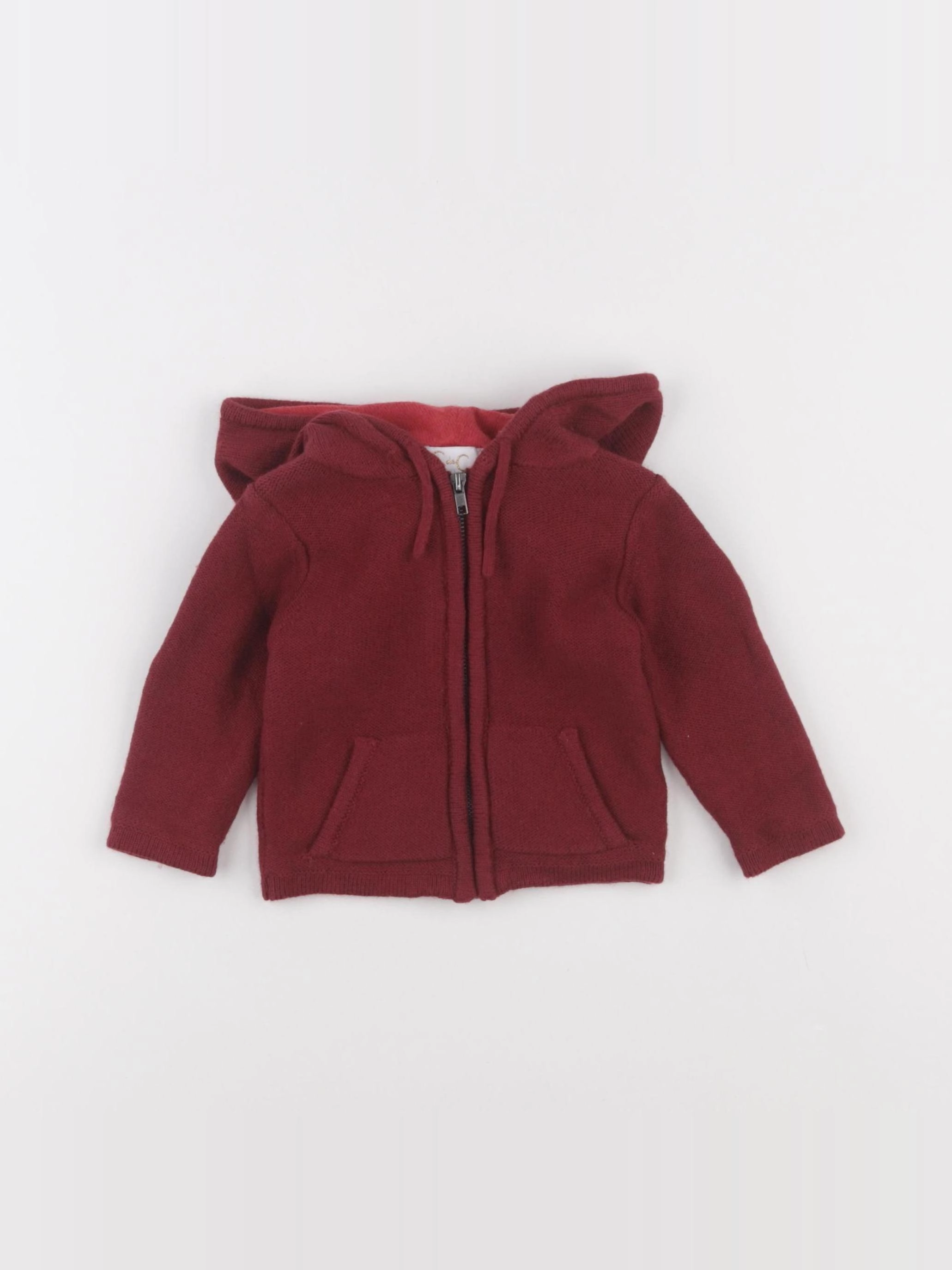 C de C - veste rouge - 6 mois