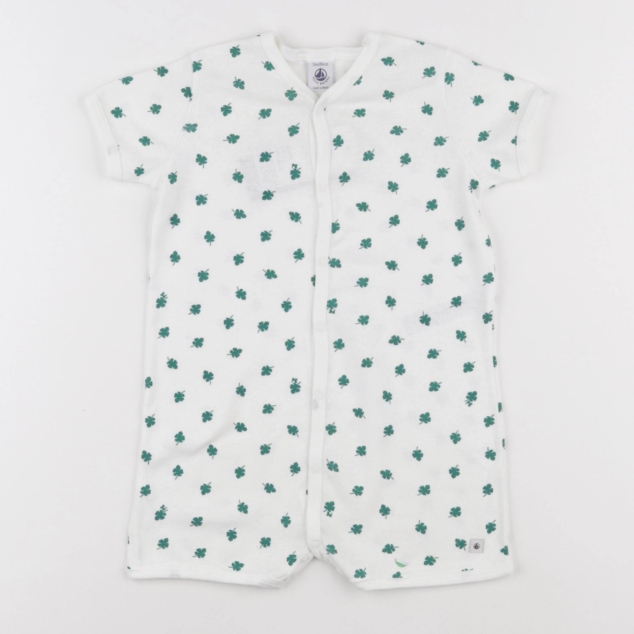 Petit Bateau - combinaison vert (état neuf) - 24 mois