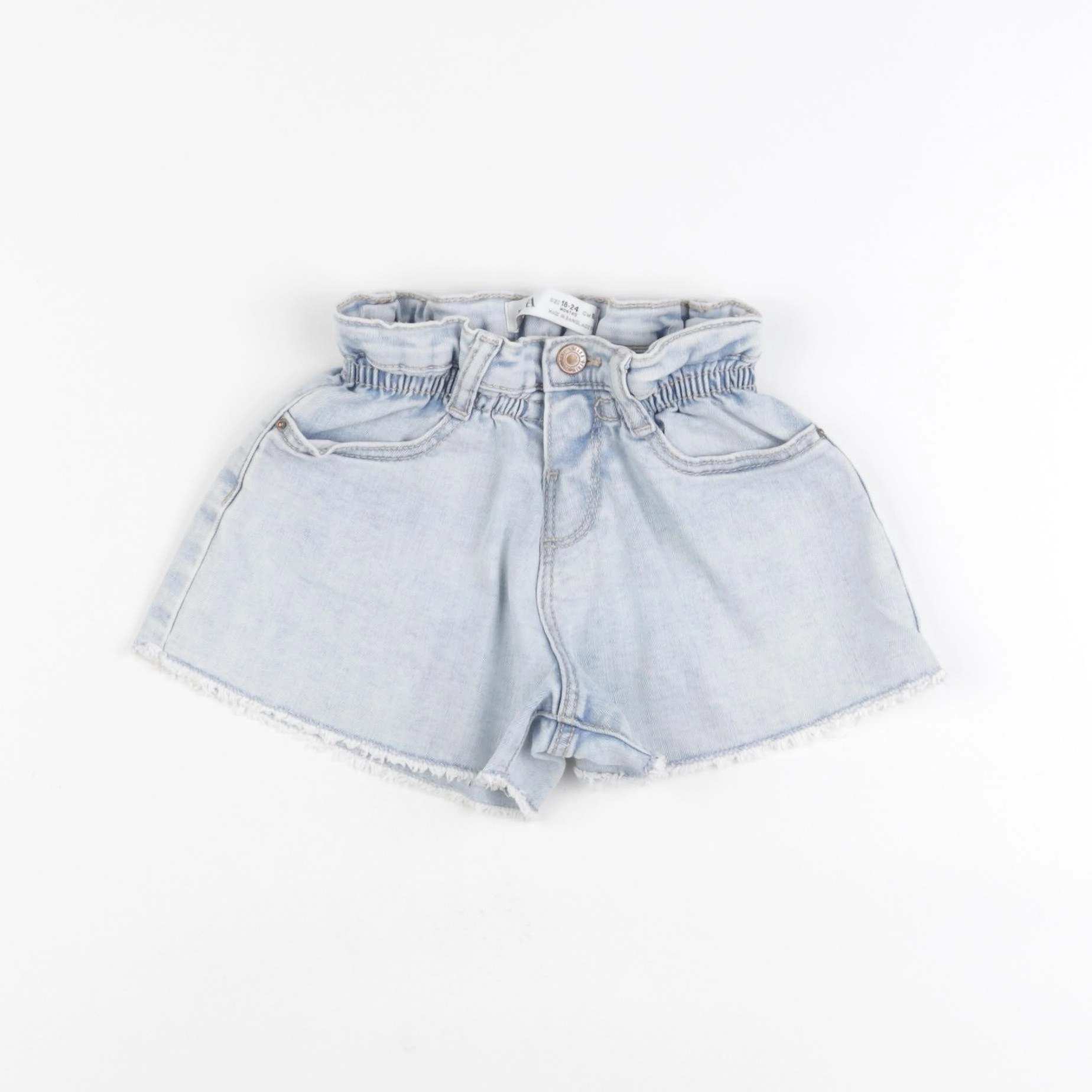 Petit Bateau - short bleu - 18/24 mois