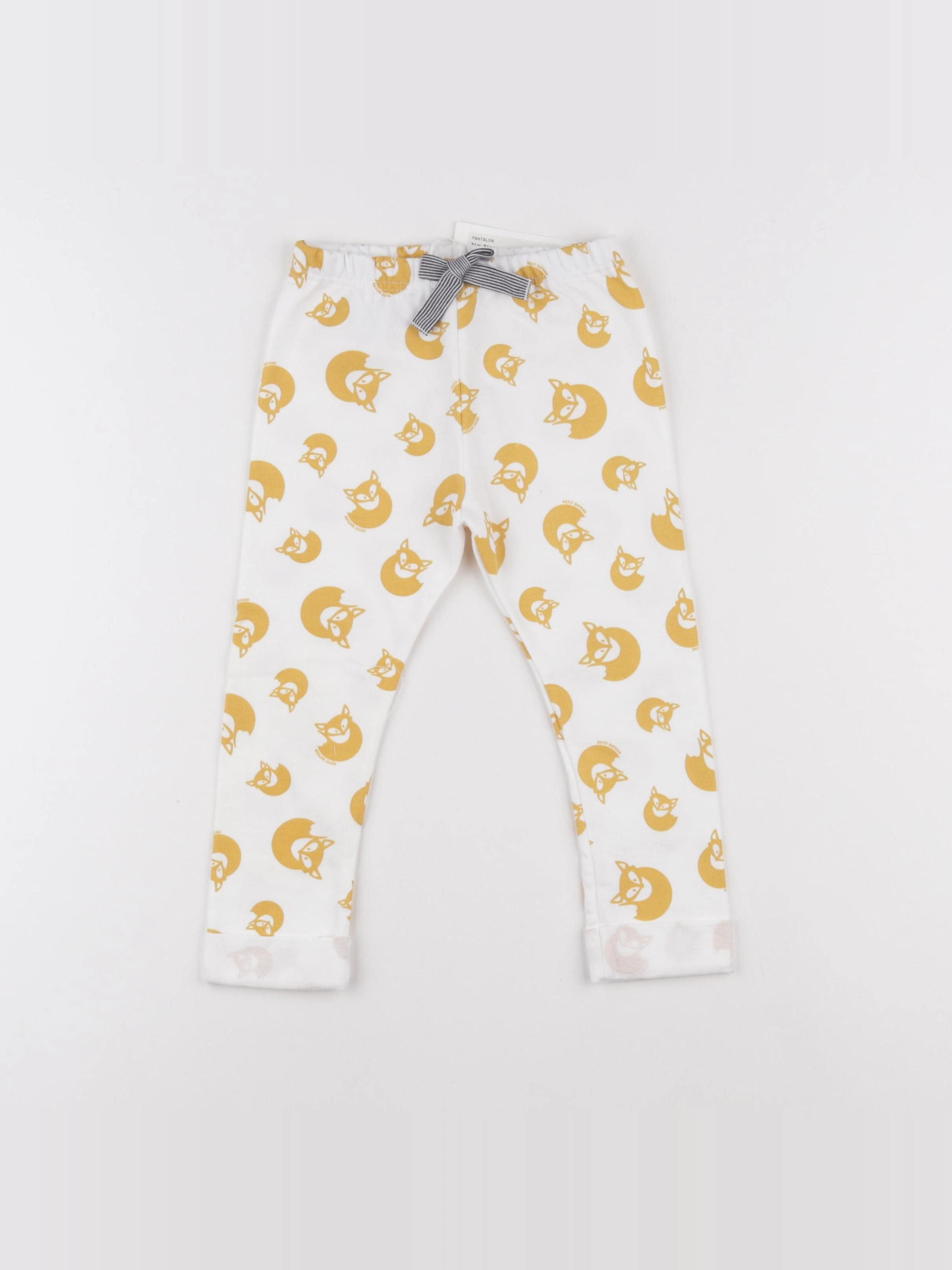 Petit Bateau - legging jaune - 18 mois