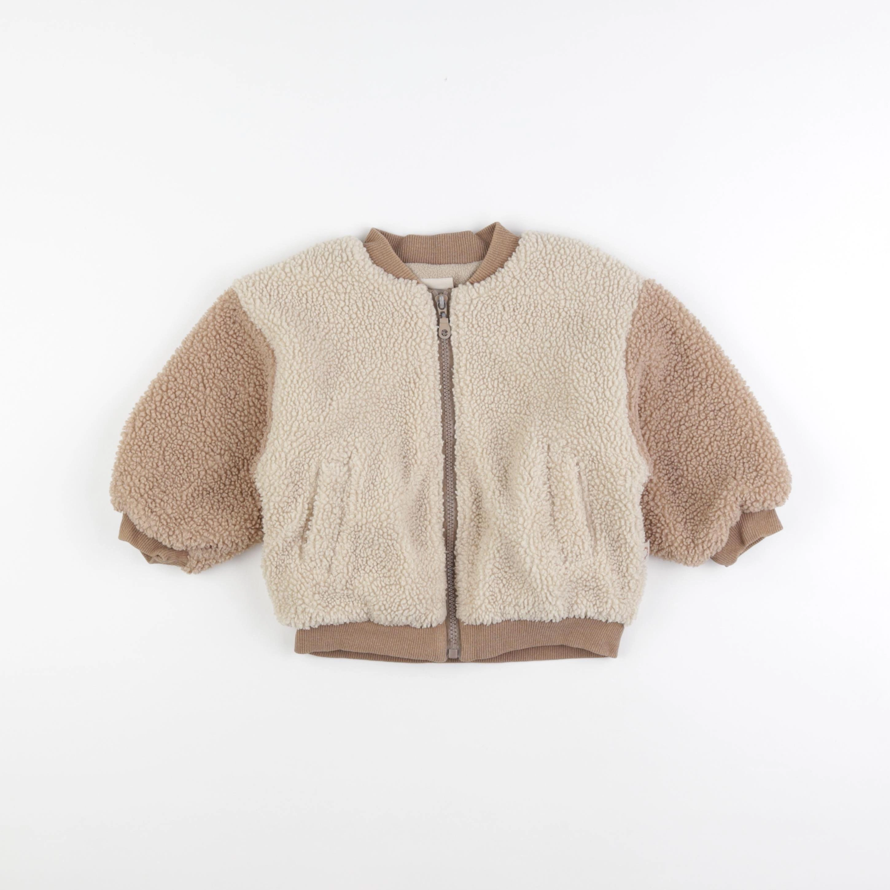 Gamin gamine - gilet beige - 12/18 mois