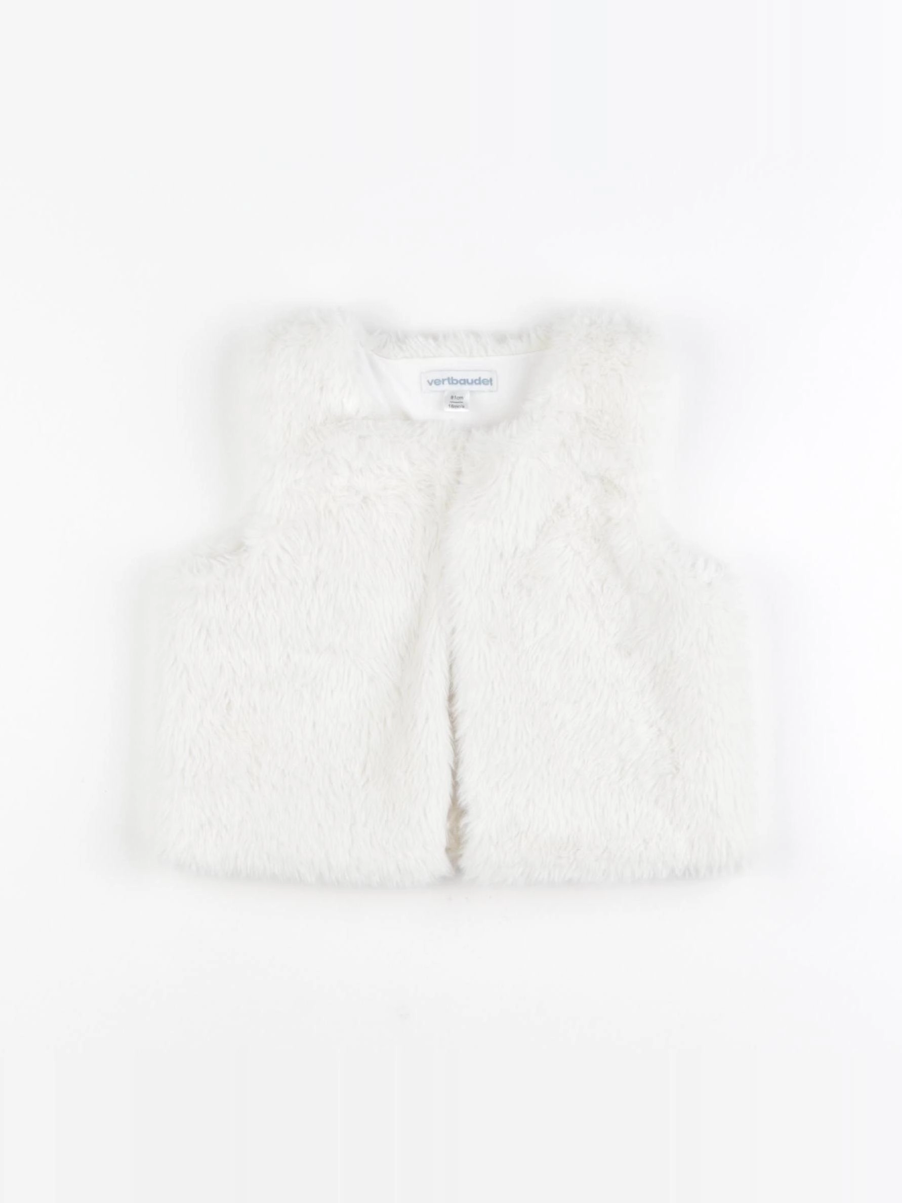 Vertbaudet - gilet blanc - 18 mois