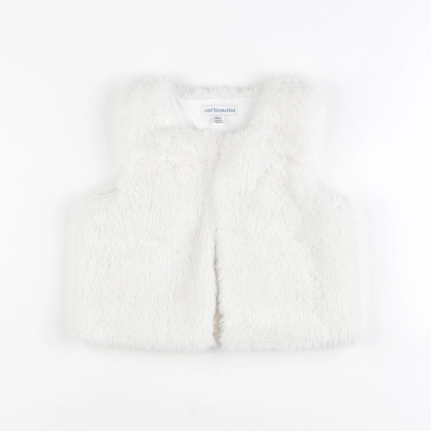 Vertbaudet - gilet blanc - 18 mois