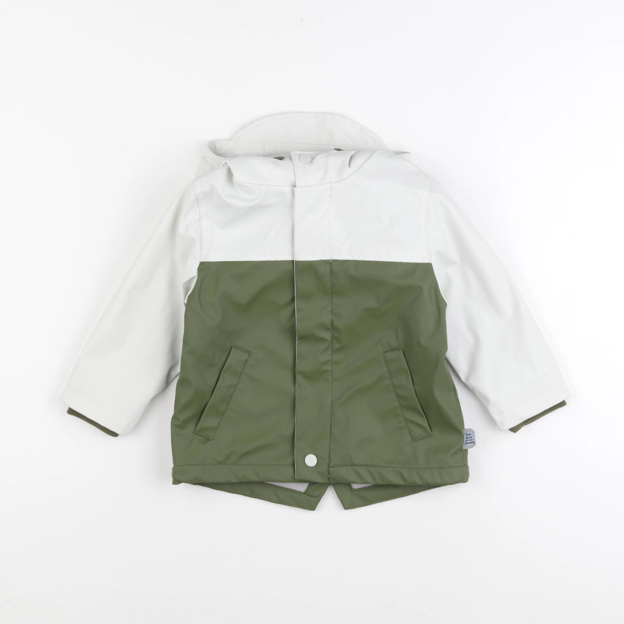 Zara - imperméable beige, vert - 12/18 mois