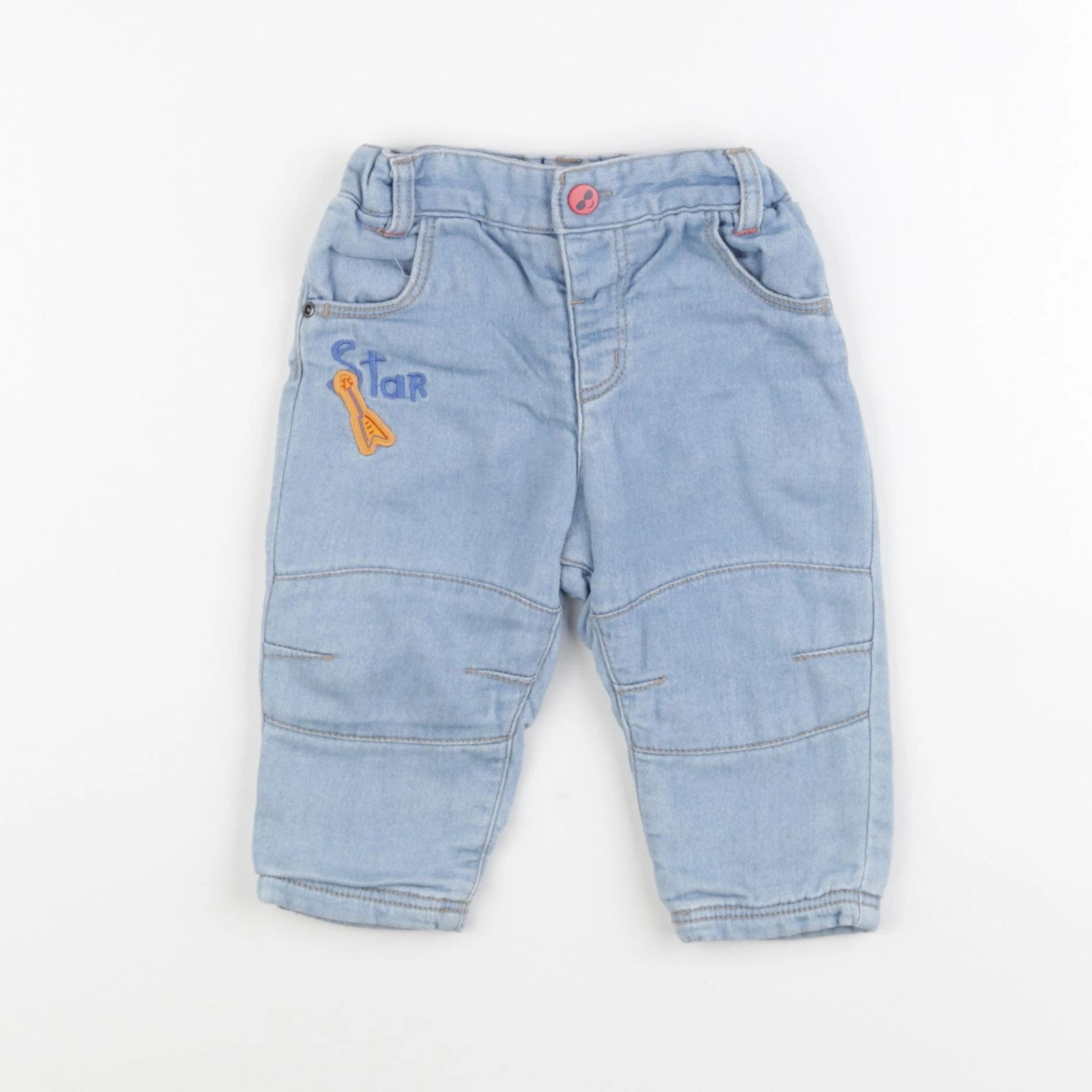 DPAM - jean doublé bleu - 9 mois