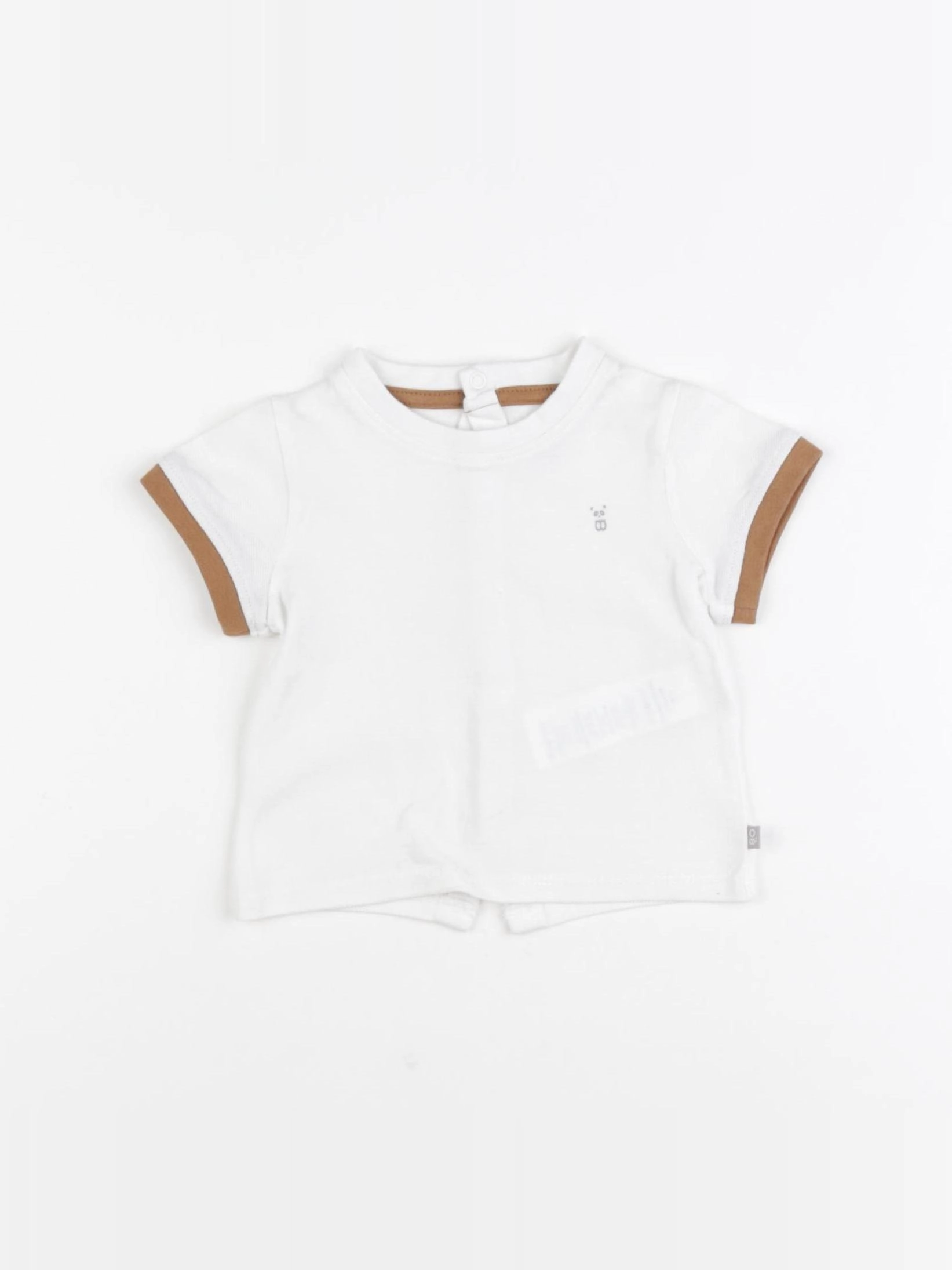 Obaïbi - tee-shirt beige - 3 mois