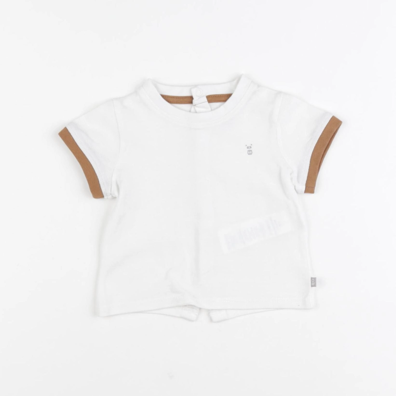 Obaïbi - tee-shirt beige - 3 mois