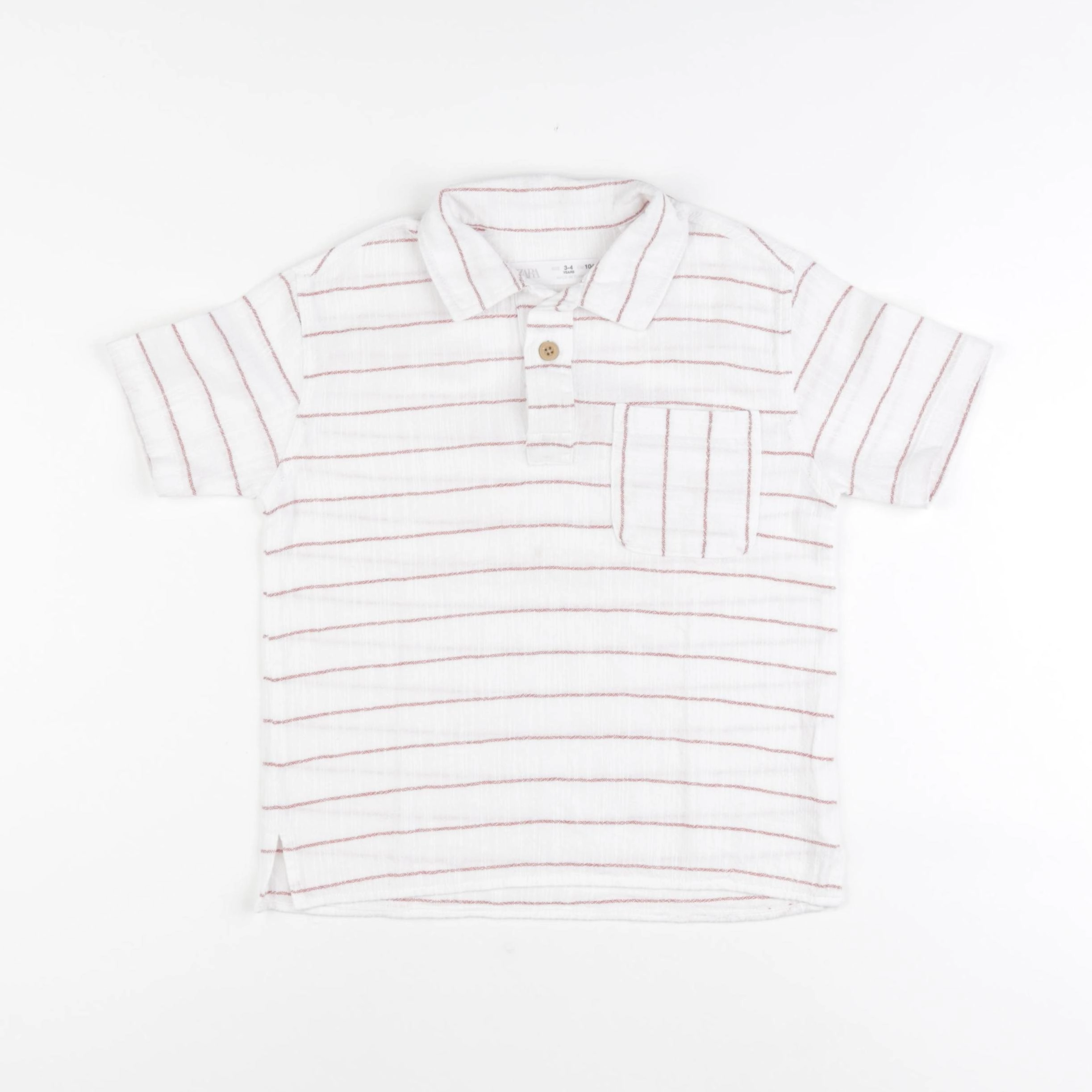 Zara - polo blanc - 3/4 ans