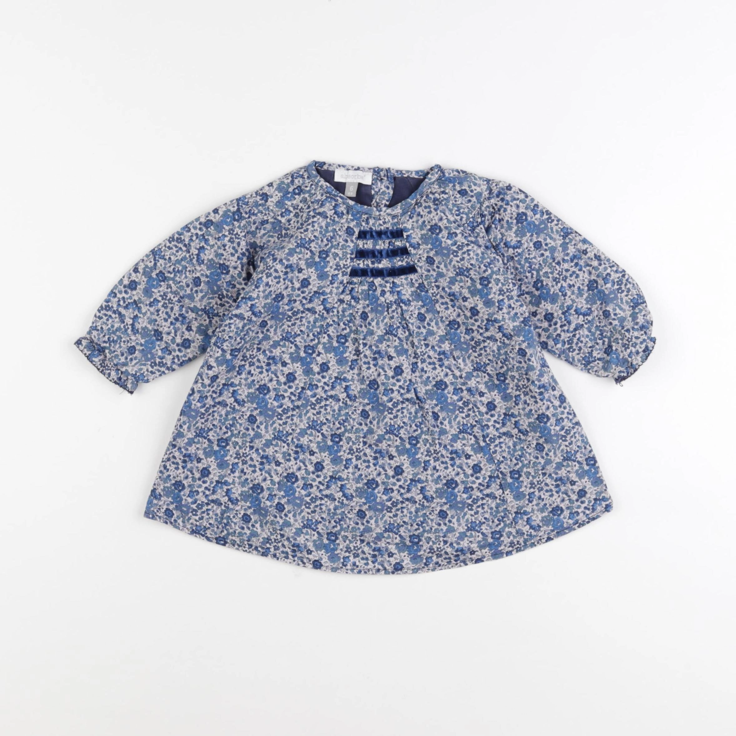 Absorba - robe bleu - 6 mois
