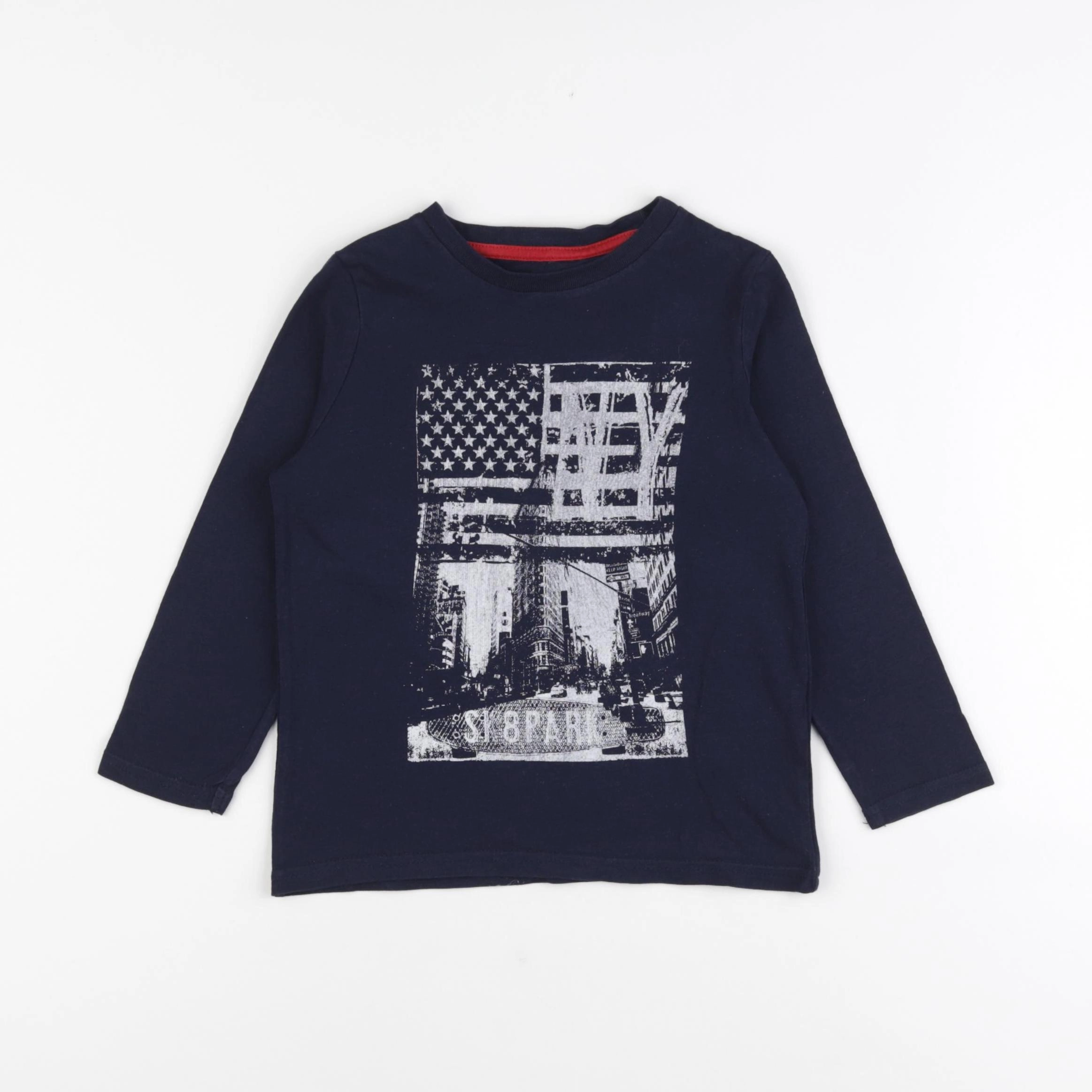 Vertbaudet - tee-shirt bleu - 4 ans