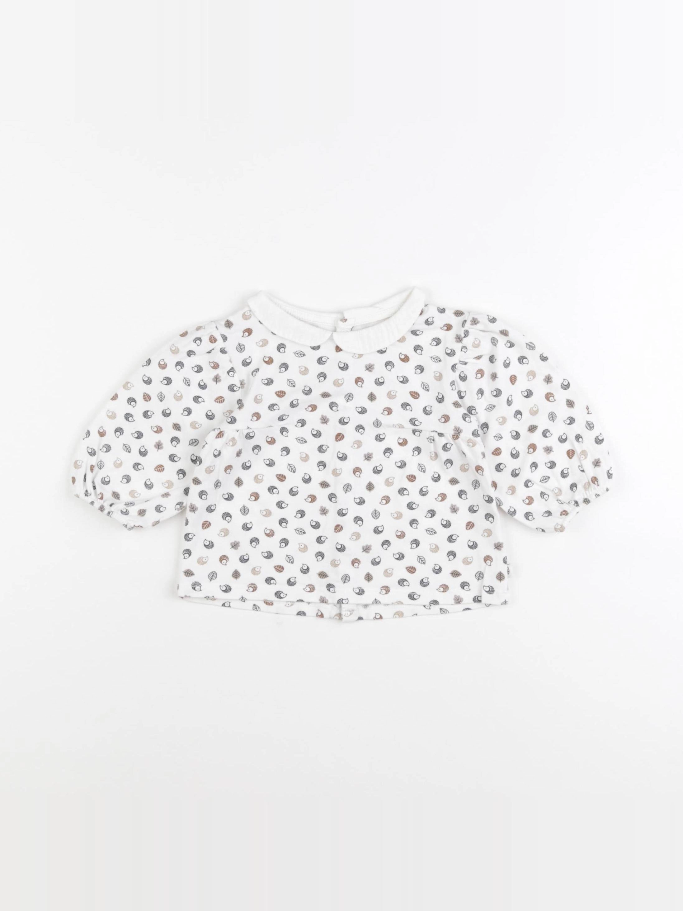 Obaïbi - tee-shirt beige - 6 mois