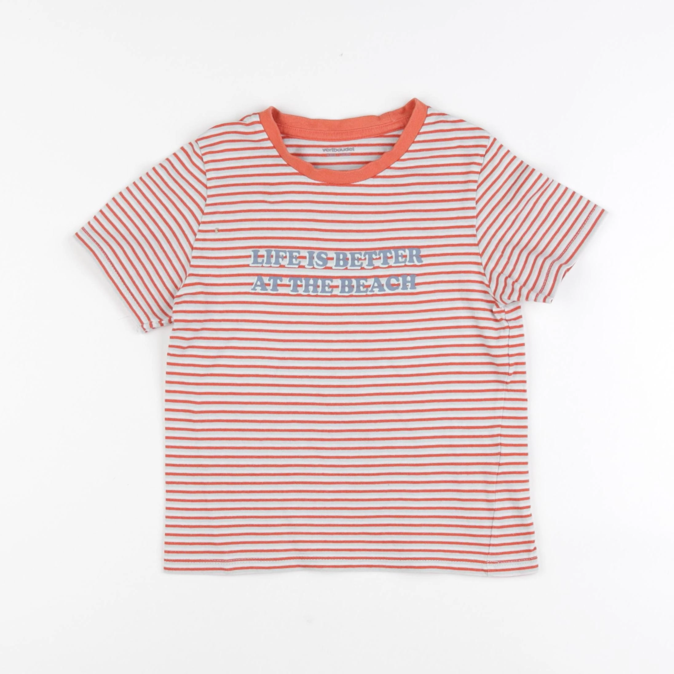 Vertbaudet - tee-shirt orange - 6 ans