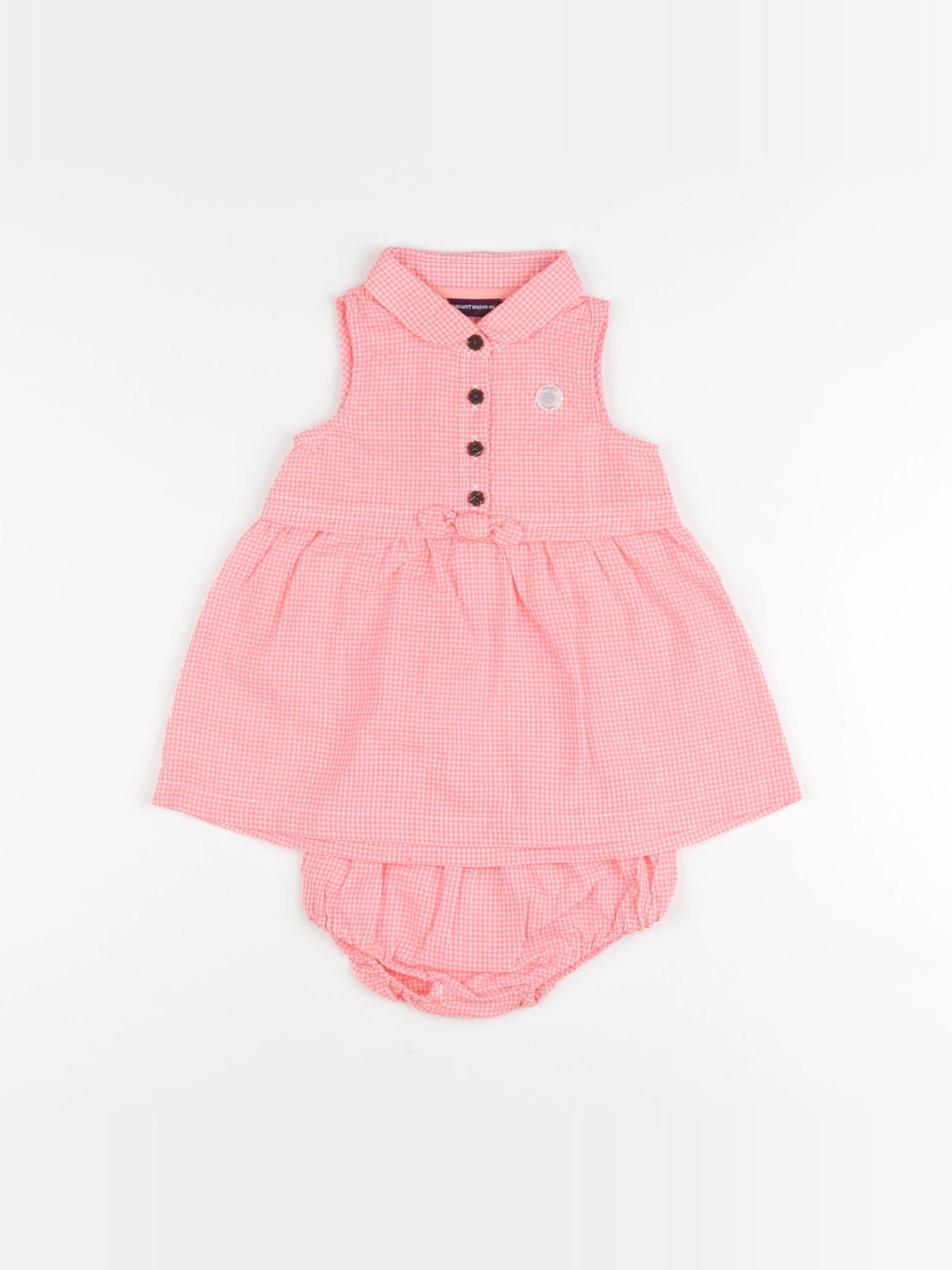 Sergent Major - robe orange - 6 mois