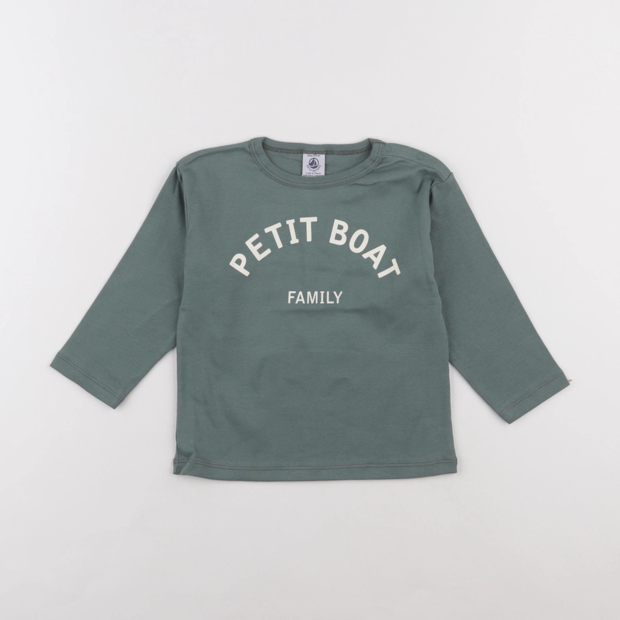 Petit Bateau - tee-shirt vert - 36 mois