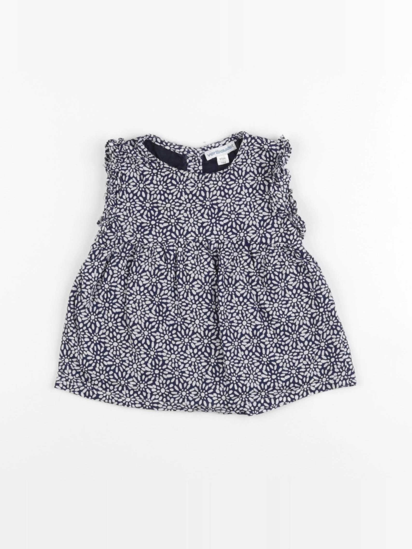 Vertbaudet - robe bleu - 18 mois