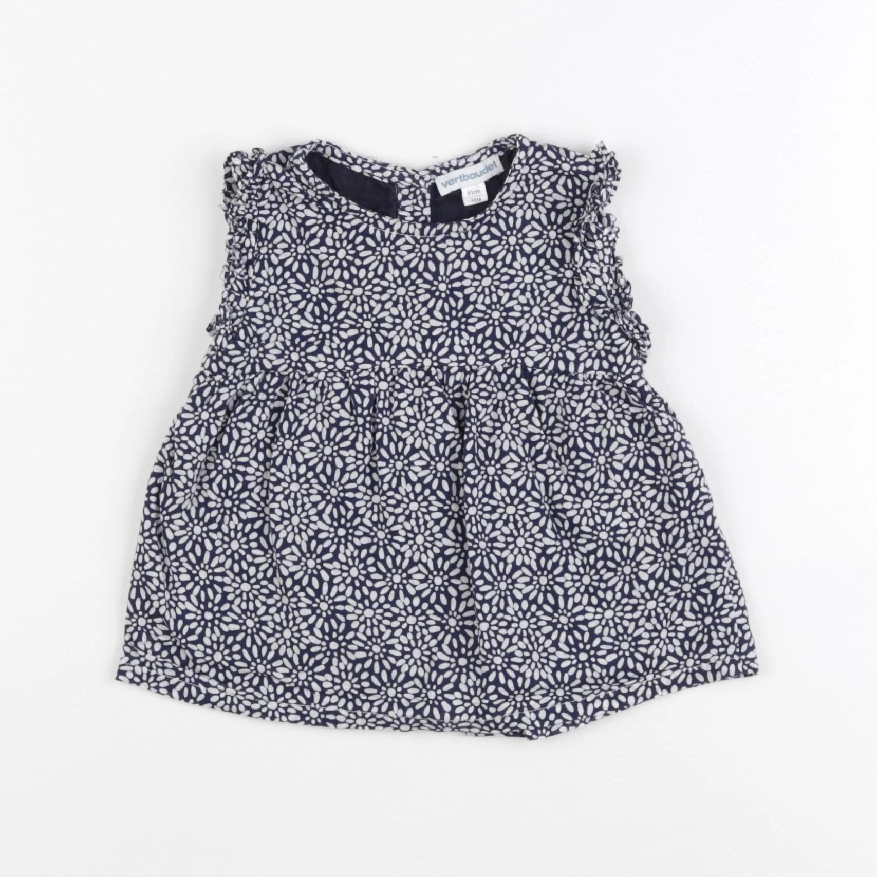 Vertbaudet - robe bleu - 18 mois