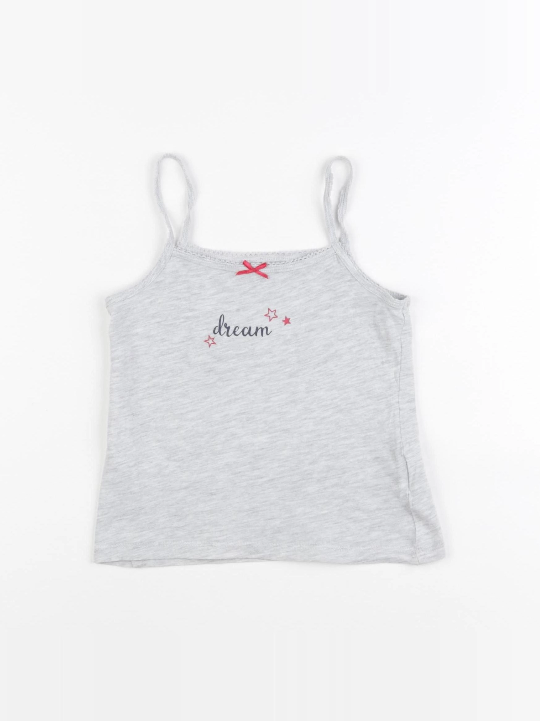 Vertbaudet - maillot de corps gris - 4 ans