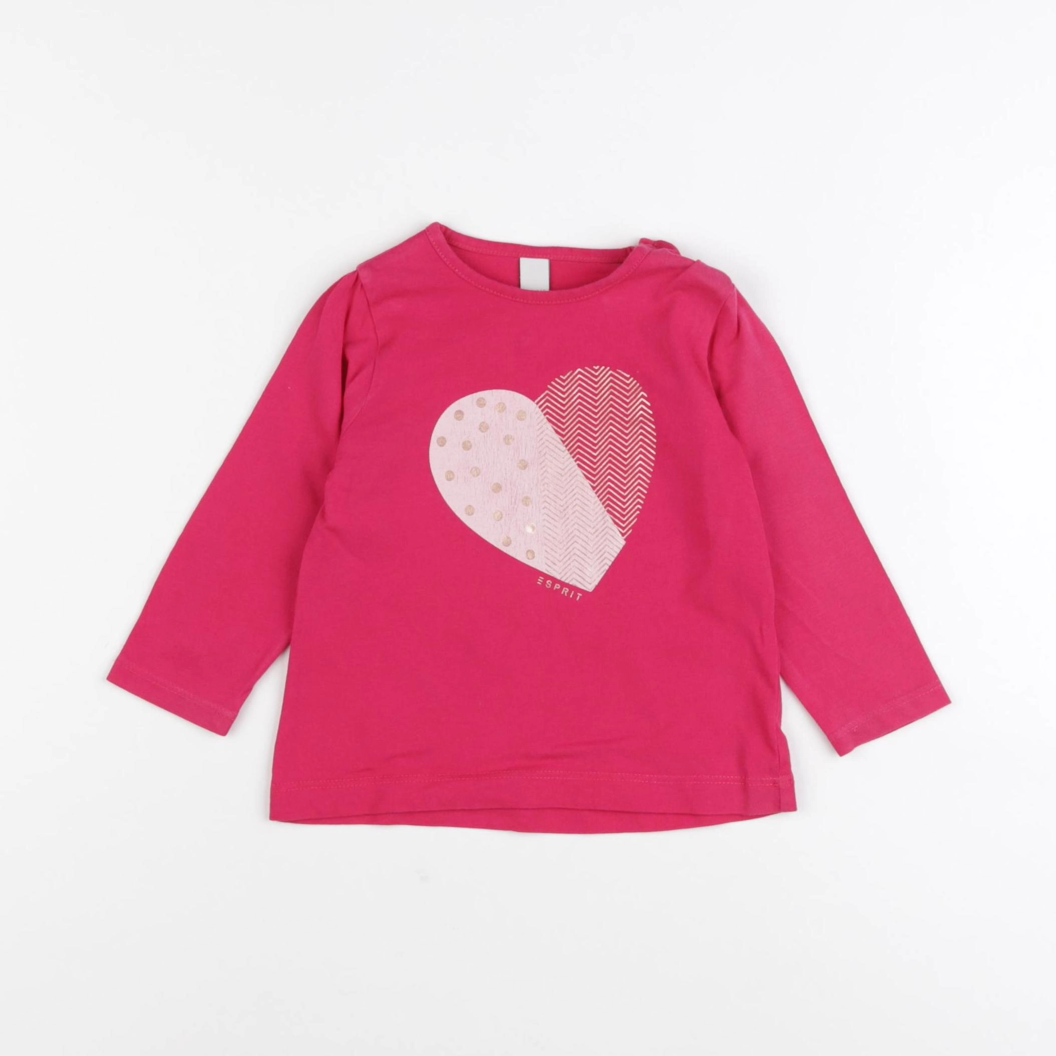 Esprit - tee-shirt rose - 6 mois