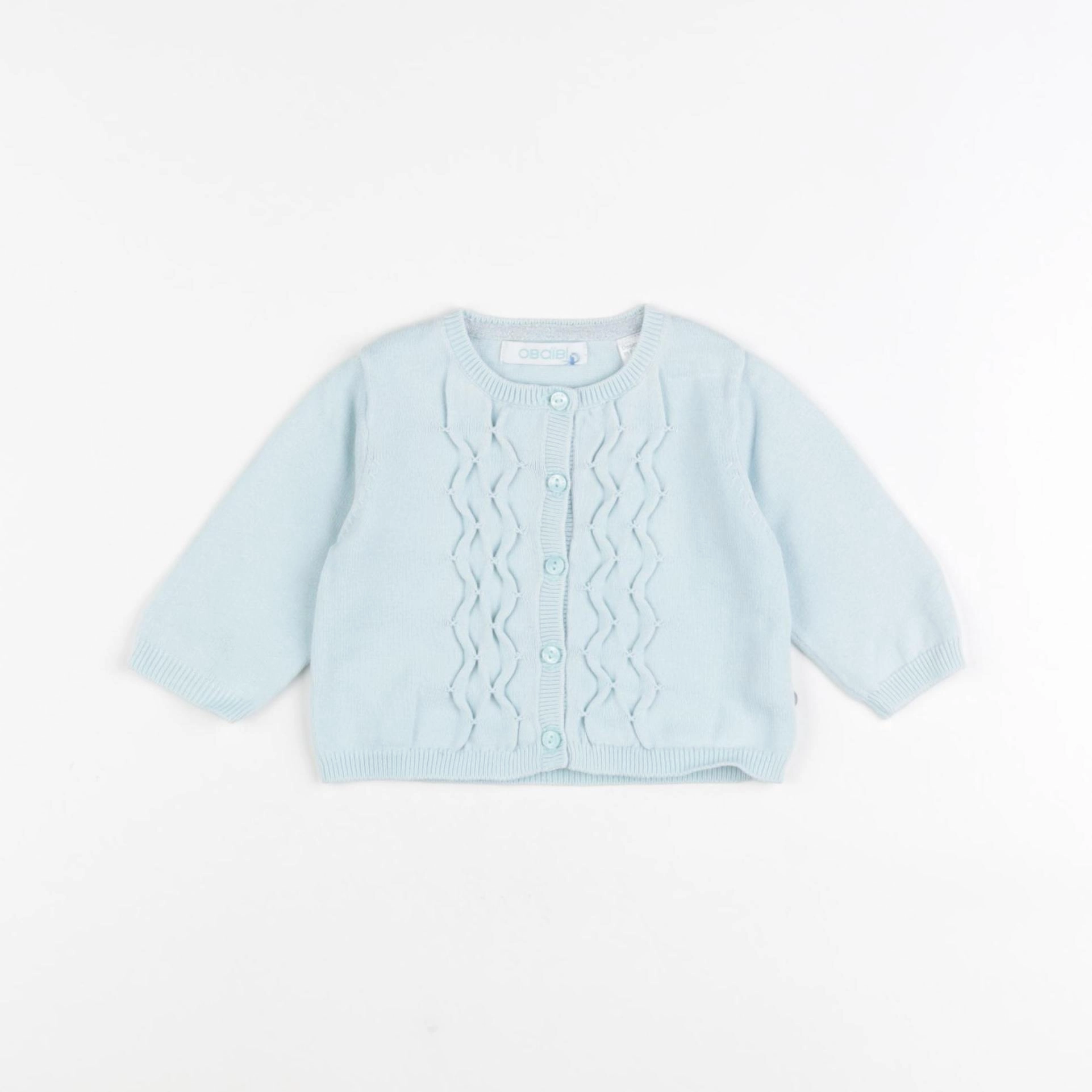 Obaïbi - gilet bleu - 3 mois