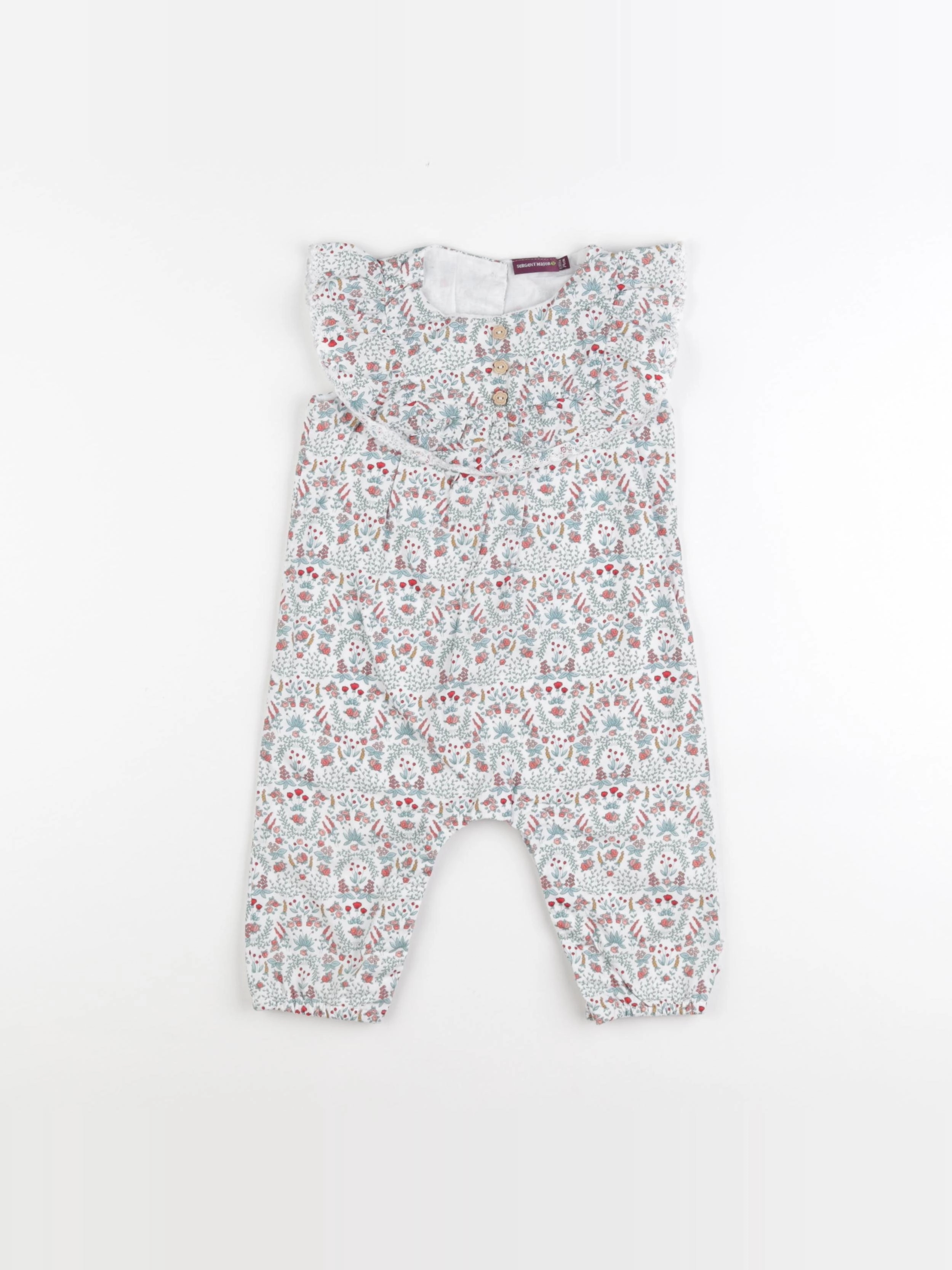 Sergent Major - combinaison multicolore - 12 mois