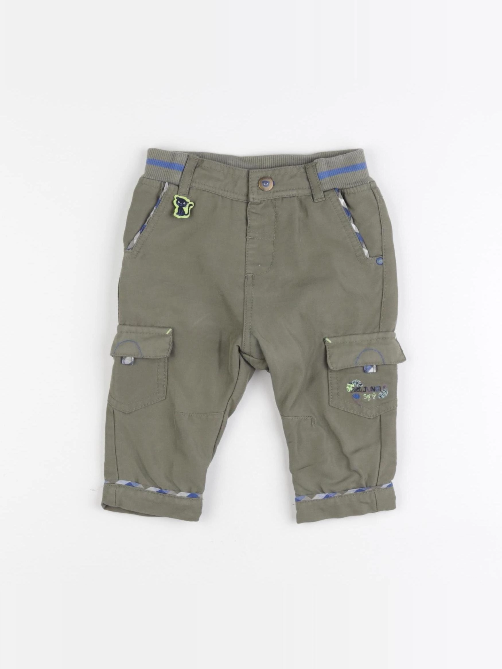 Sergent Major - pantalon doublé vert - 6 mois