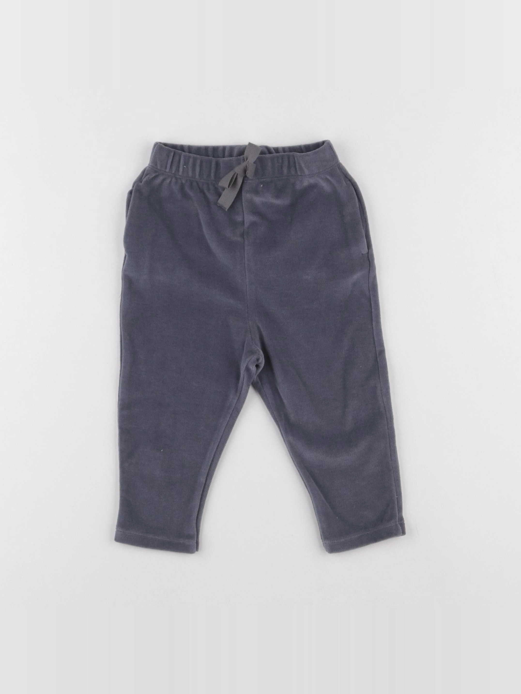 Petit Bateau - pantalon gris - 6 mois