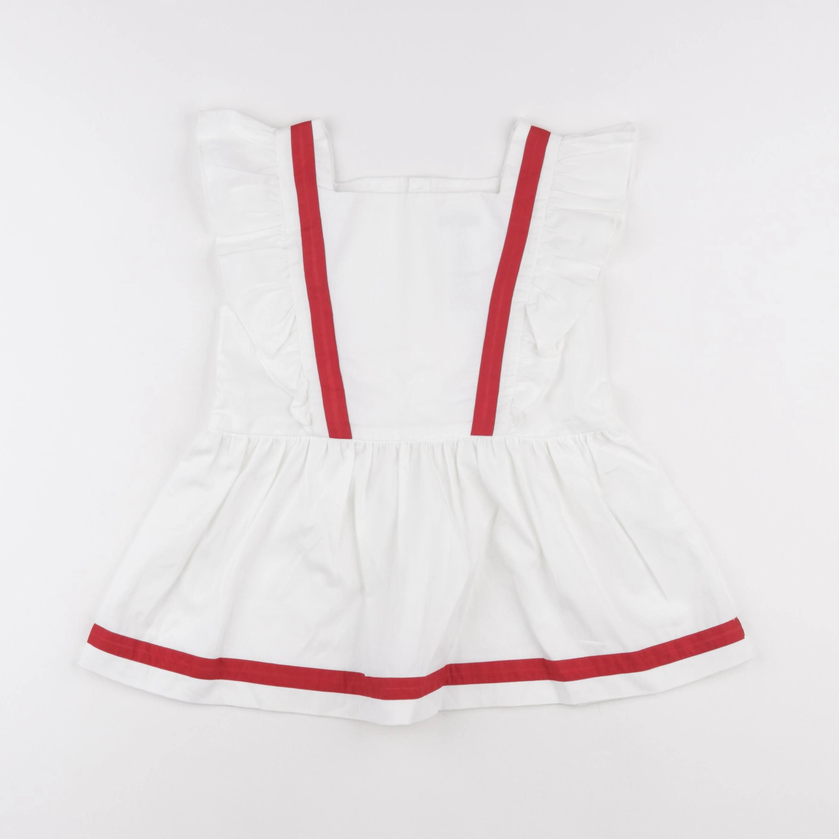 Jacadi - robe blanc, rouge - 10 ans