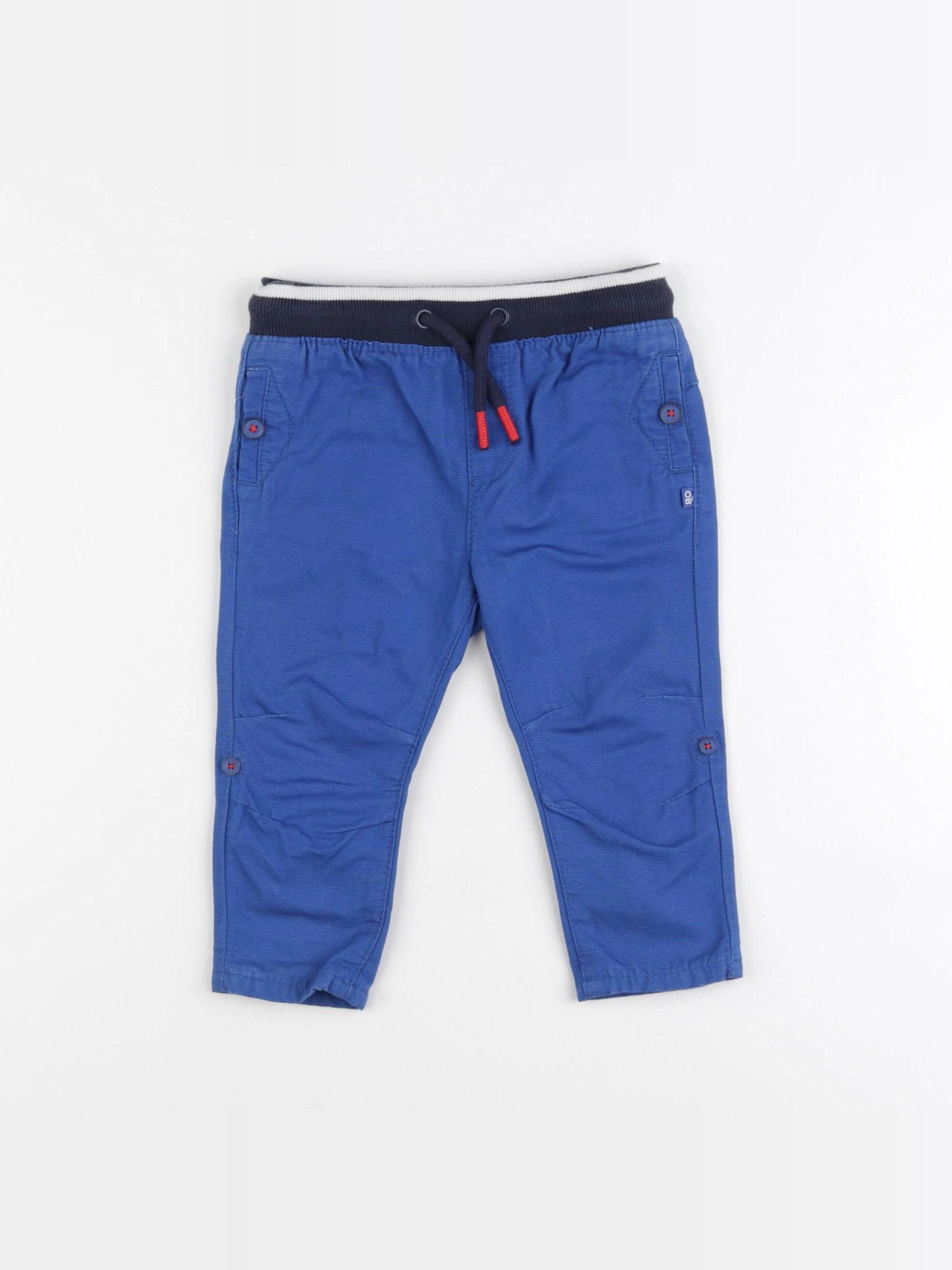 Obaïbi - pantalon bleu - 12 mois