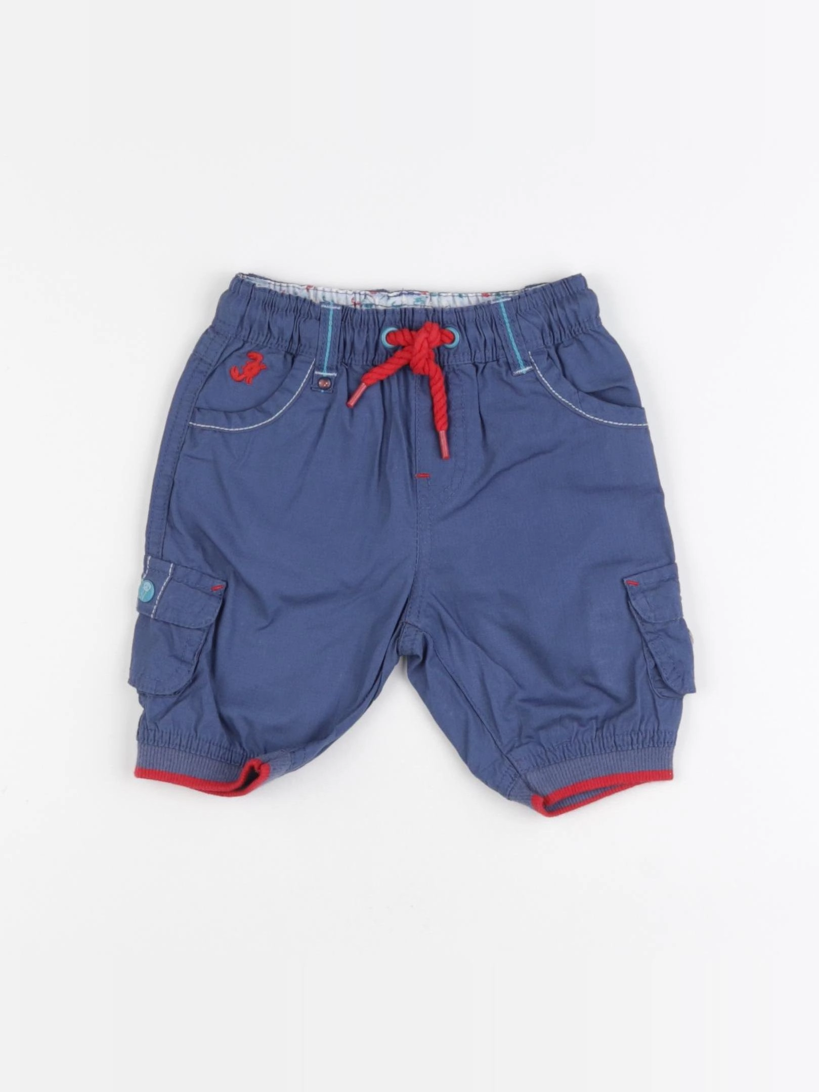 Sergent Major - short bleu - 6 mois