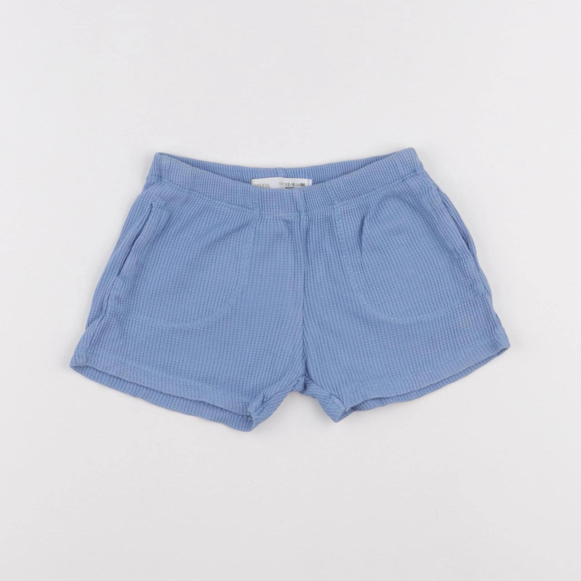 Zara - short bleu - 18 mois