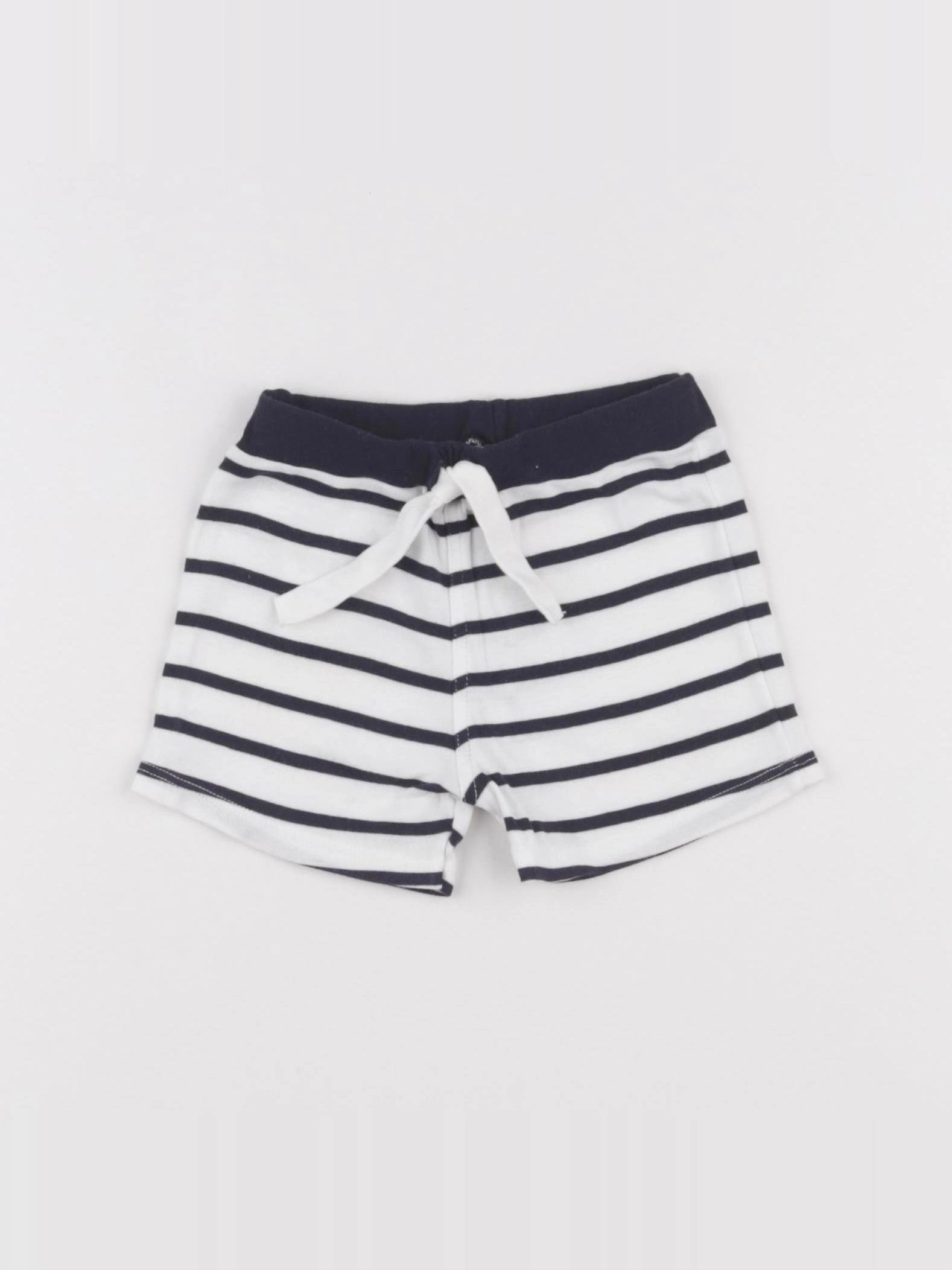 Petit Bateau - short blanc - 12 mois