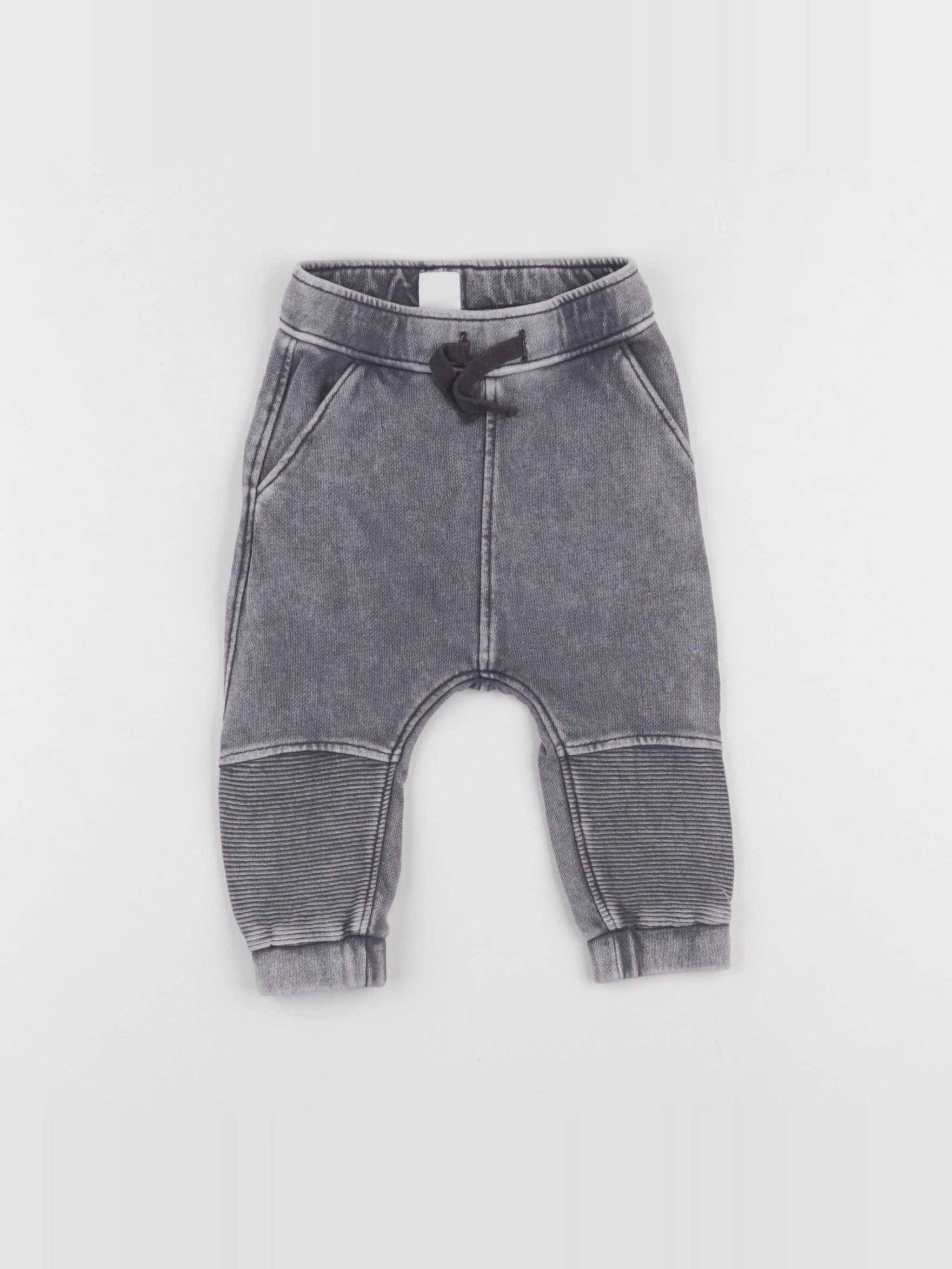 H&M - pantalon gris - 6/9 mois