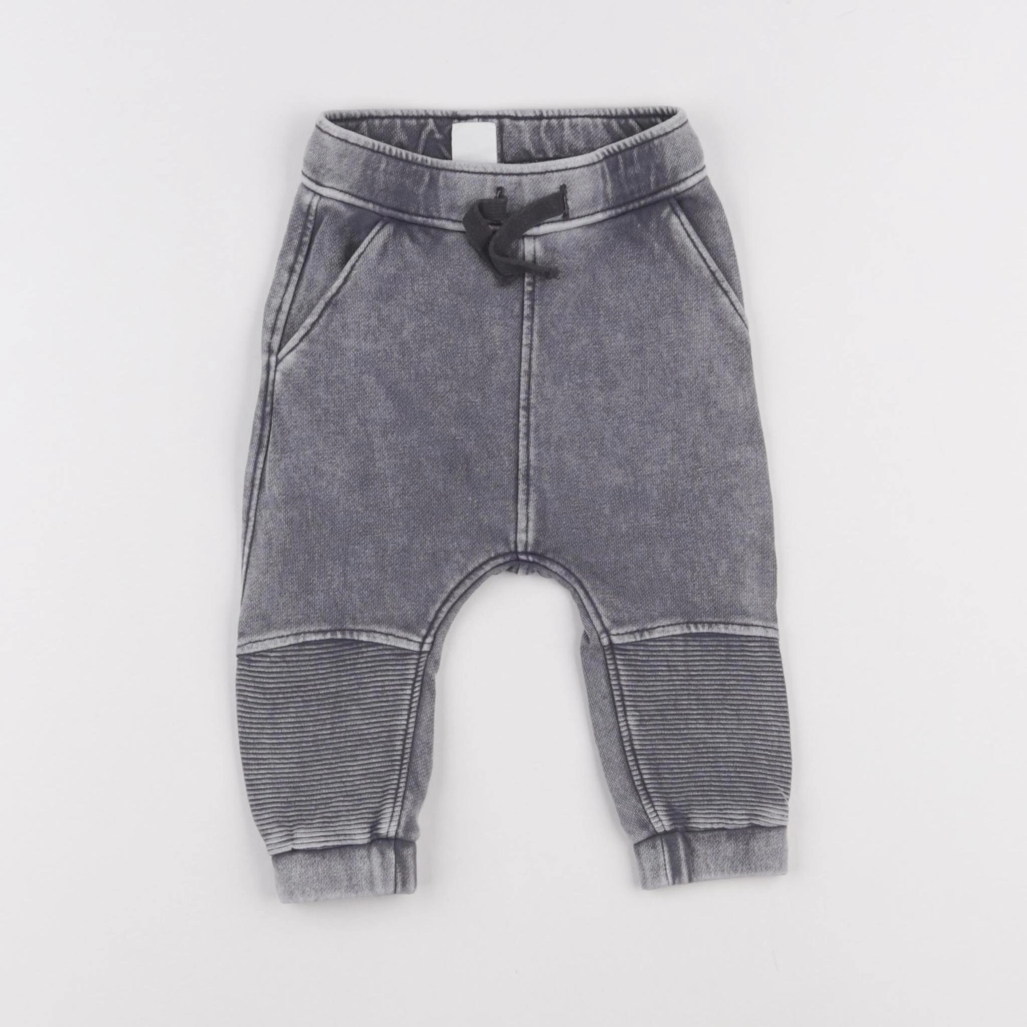 H&M - pantalon gris - 6/9 mois